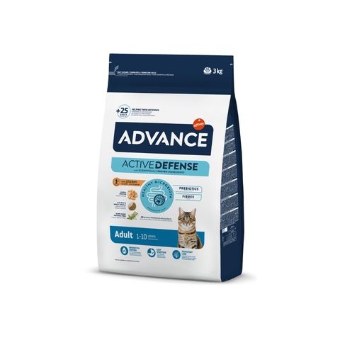 ADVANCE Adult, Pui, hrană uscată pisici, 3kg