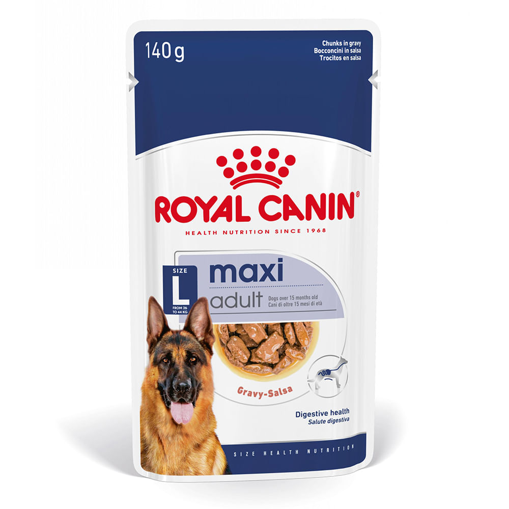 ROYAL CANIN Maxi Adult, hrană umedă câini, (în sos), 140g