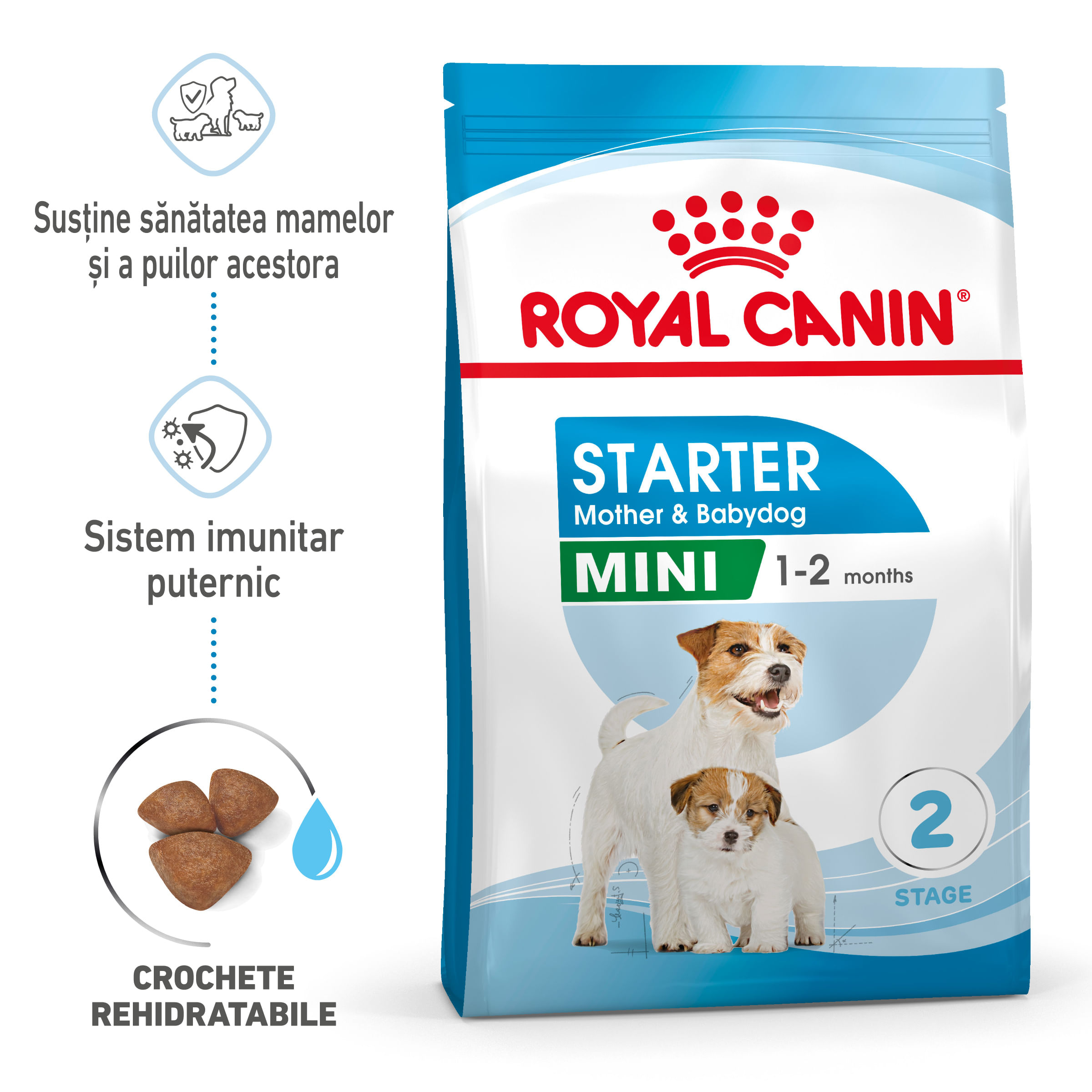 ROYAL CANIN Mini Starter Mother & Babydog, mama și puiul, hrană uscată câini, 1kg