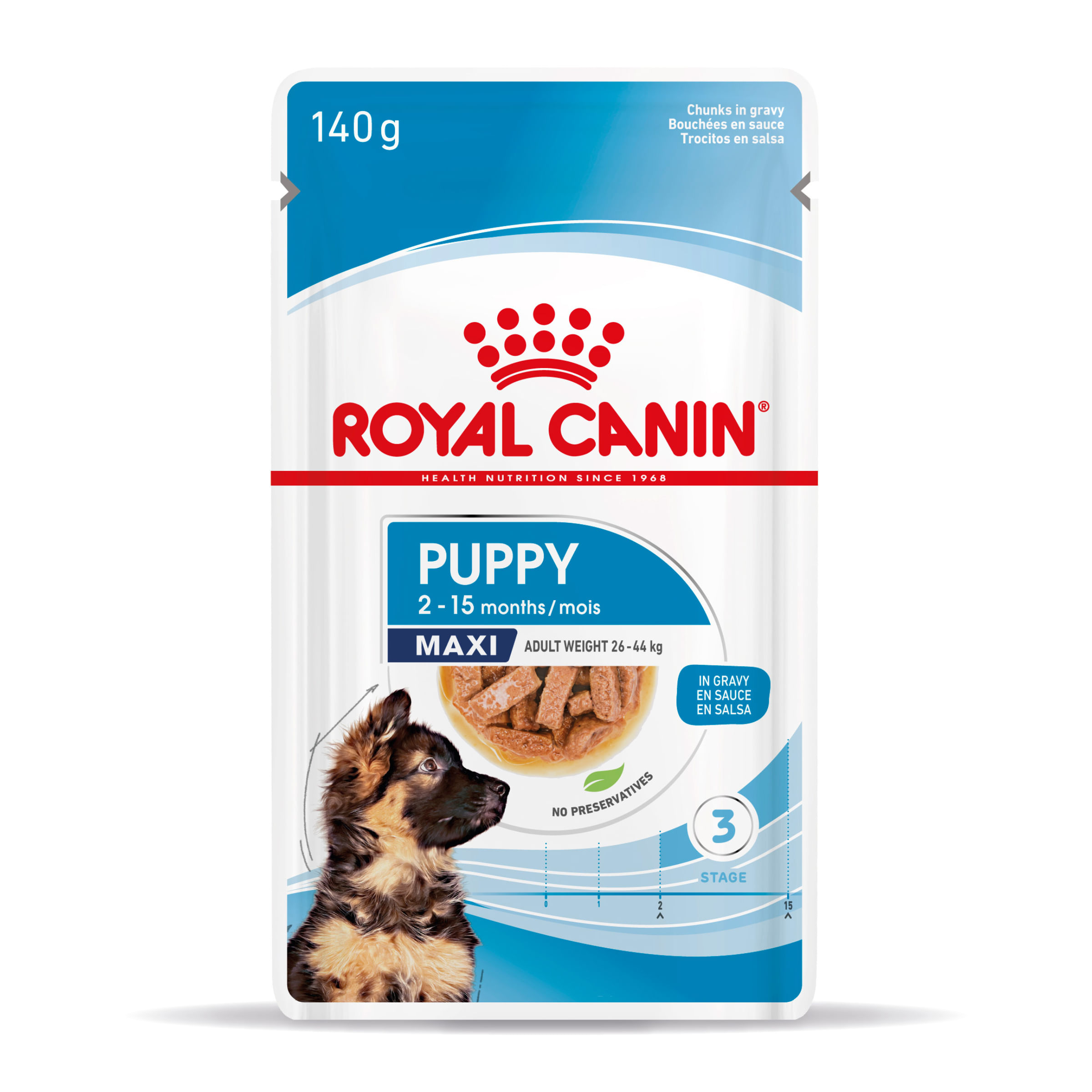 ROYAL CANIN Maxi Puppy, hrană umedă câini junior, (în sos), 140g - 2 | YEO