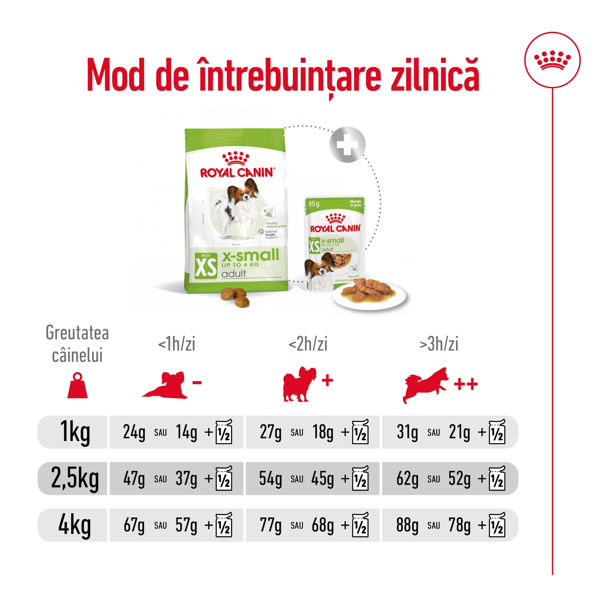 ROYAL CANIN X-Small Adult, hrană uscată câini, 500g