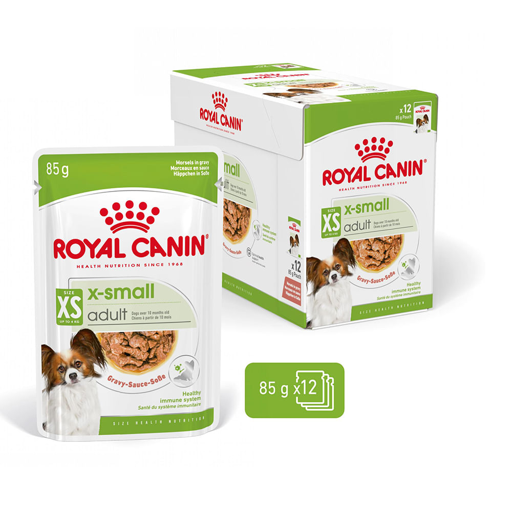 ROYAL CANIN X-Small Adult hrană umedă câini (în sos), bax, 85g x 12buc