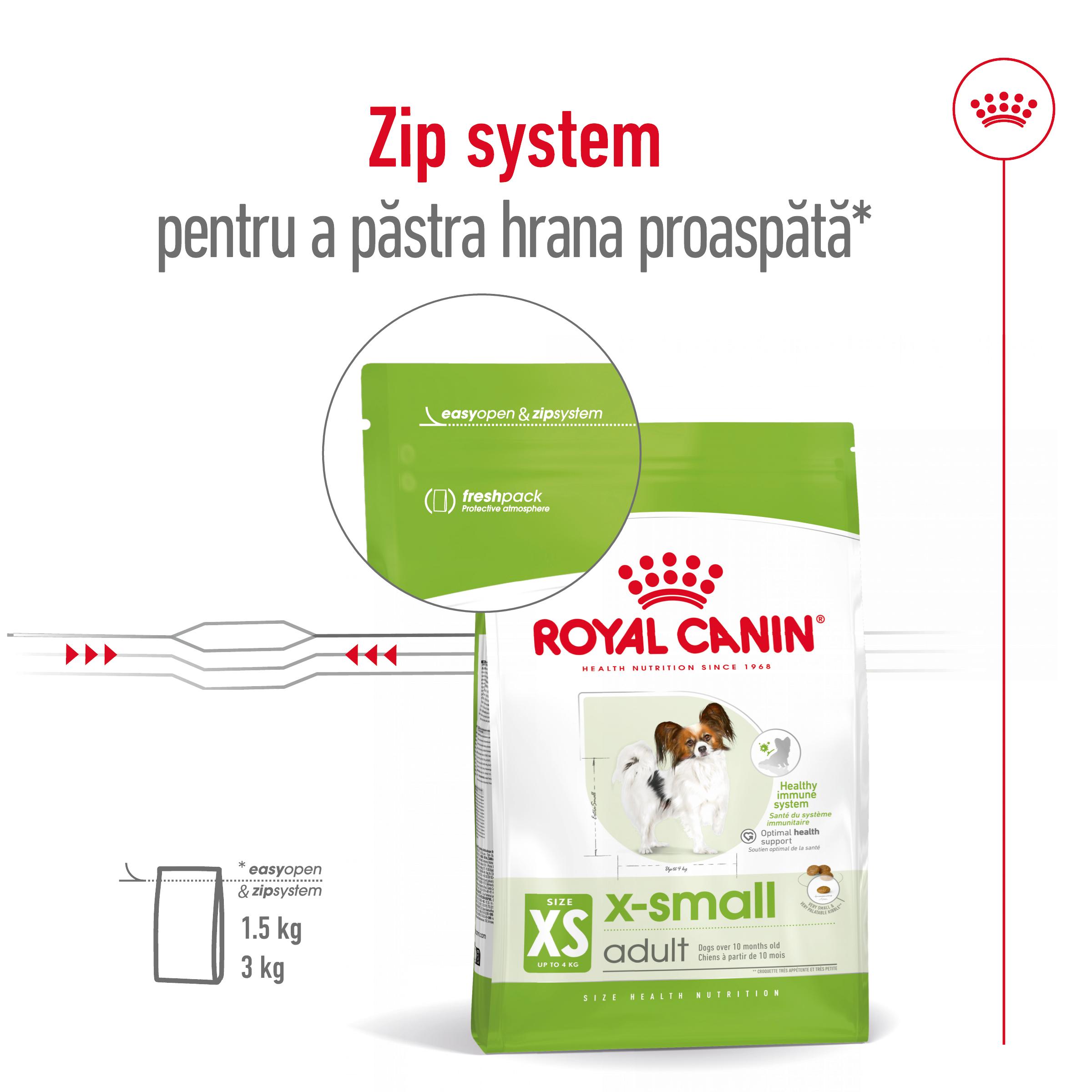 ROYAL CANIN X-Small Adult, hrană uscată câini, 500g