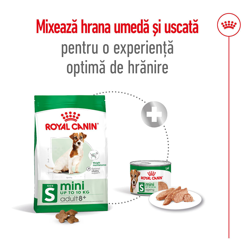ROYAL CANIN Mini Adult 8+, hrană uscată câini, 8kg