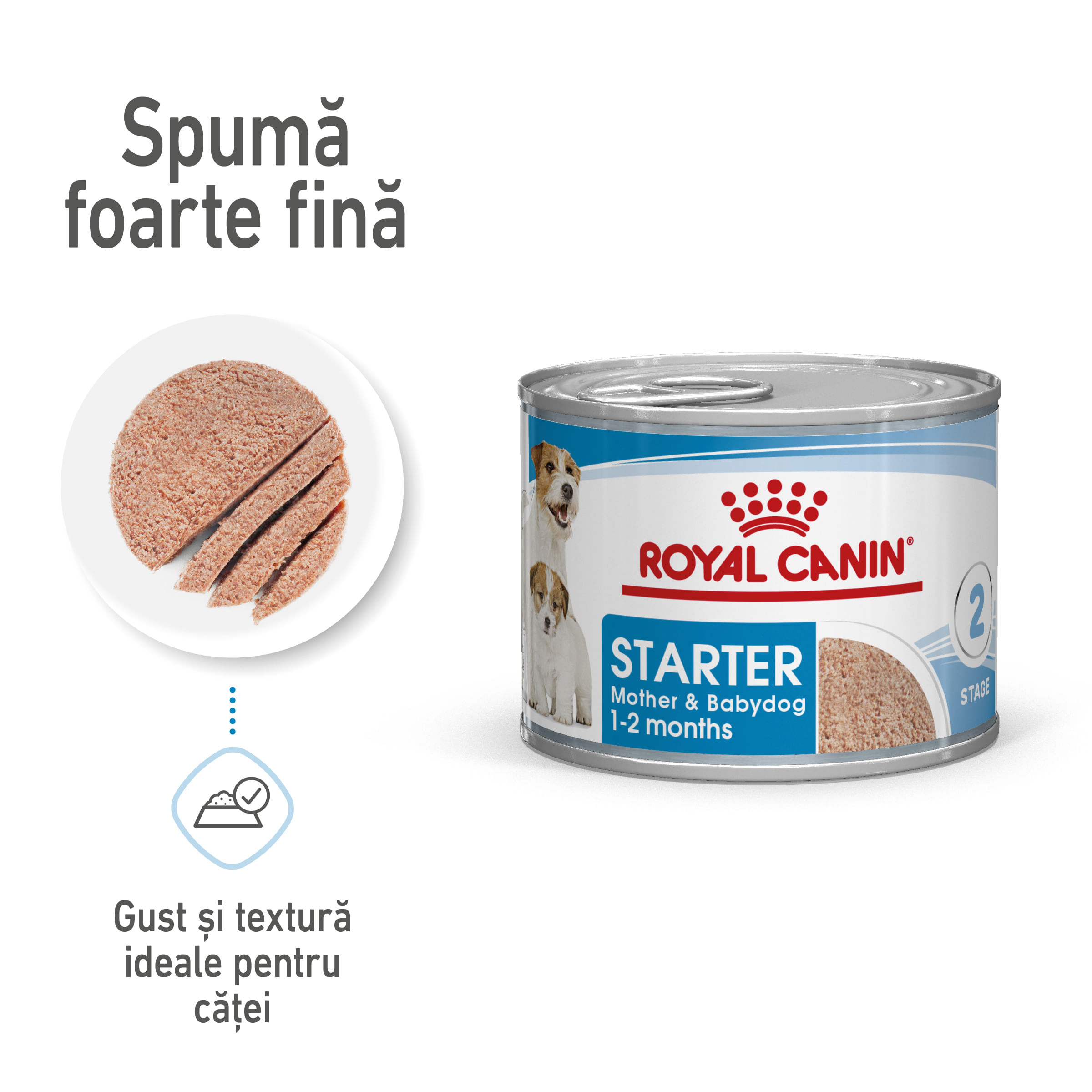 ROYAL CANIN Starter Mousse, mama și puiul, conservă hrană umedă câini, (mousse), 195g - 1 | YEO