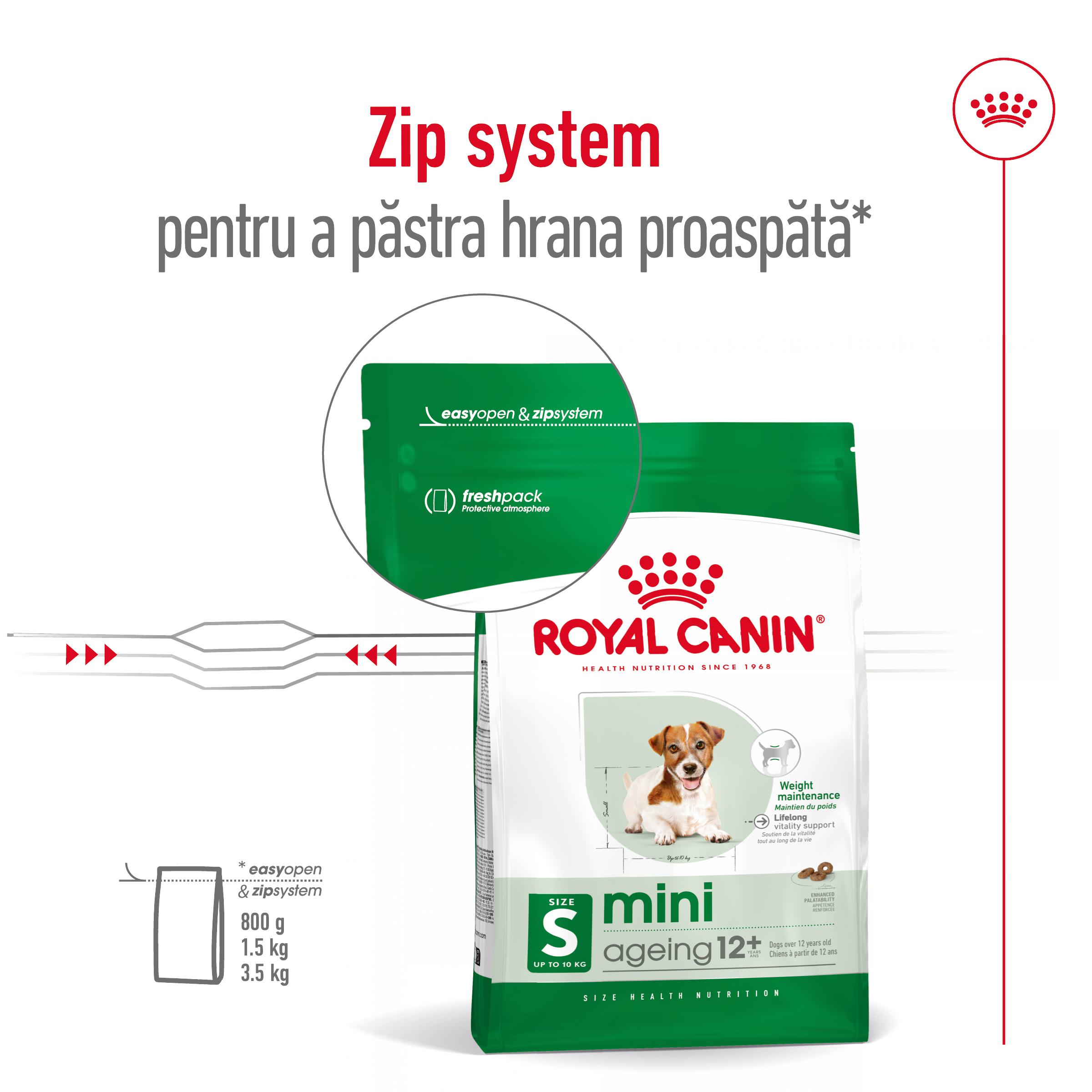 ROYAL CANIN Mini Ageing 12+, hrană uscată câini senior, 1.5kg