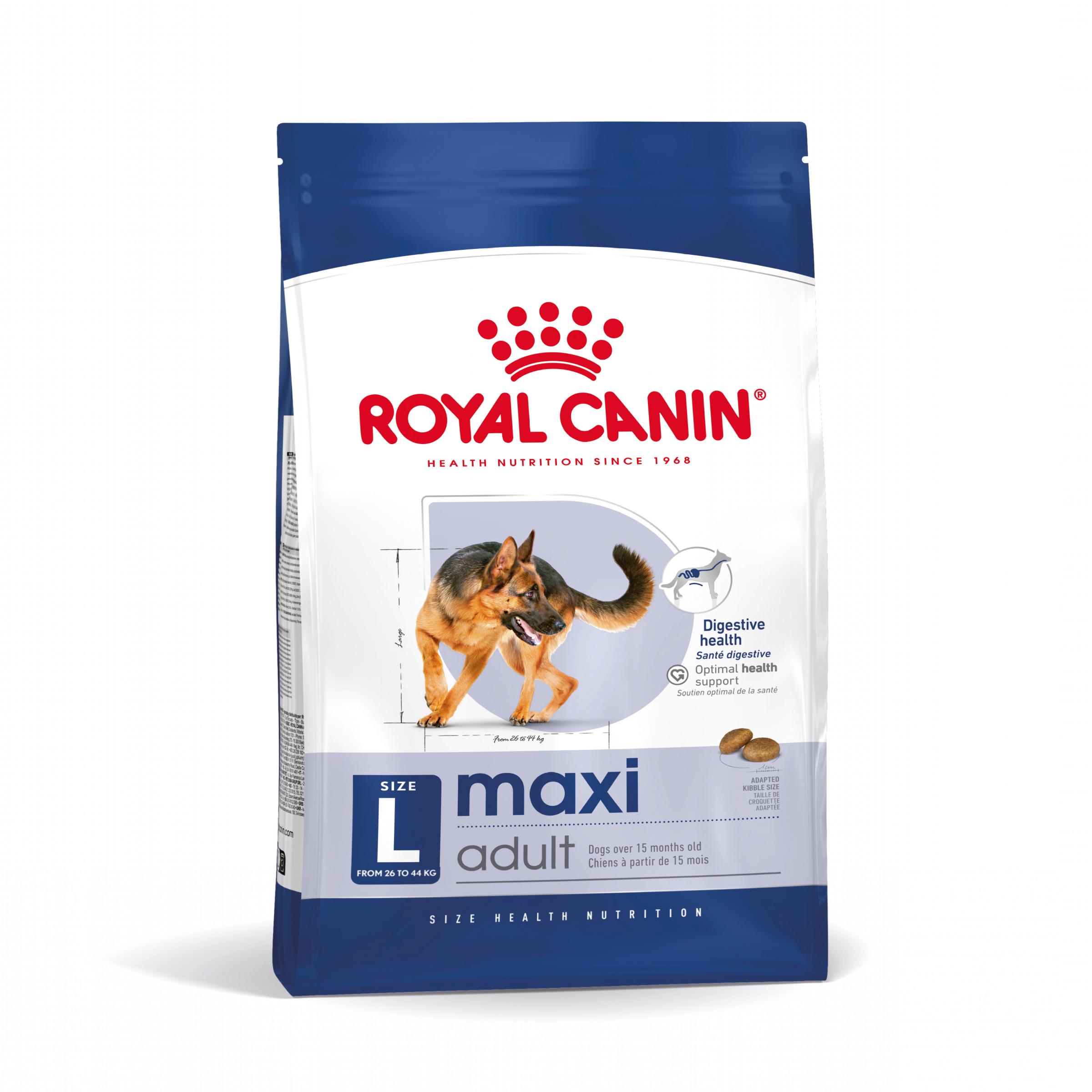 ROYAL CANIN Maxi Adult, hrană uscată câini, 15+3kg GRATUIT