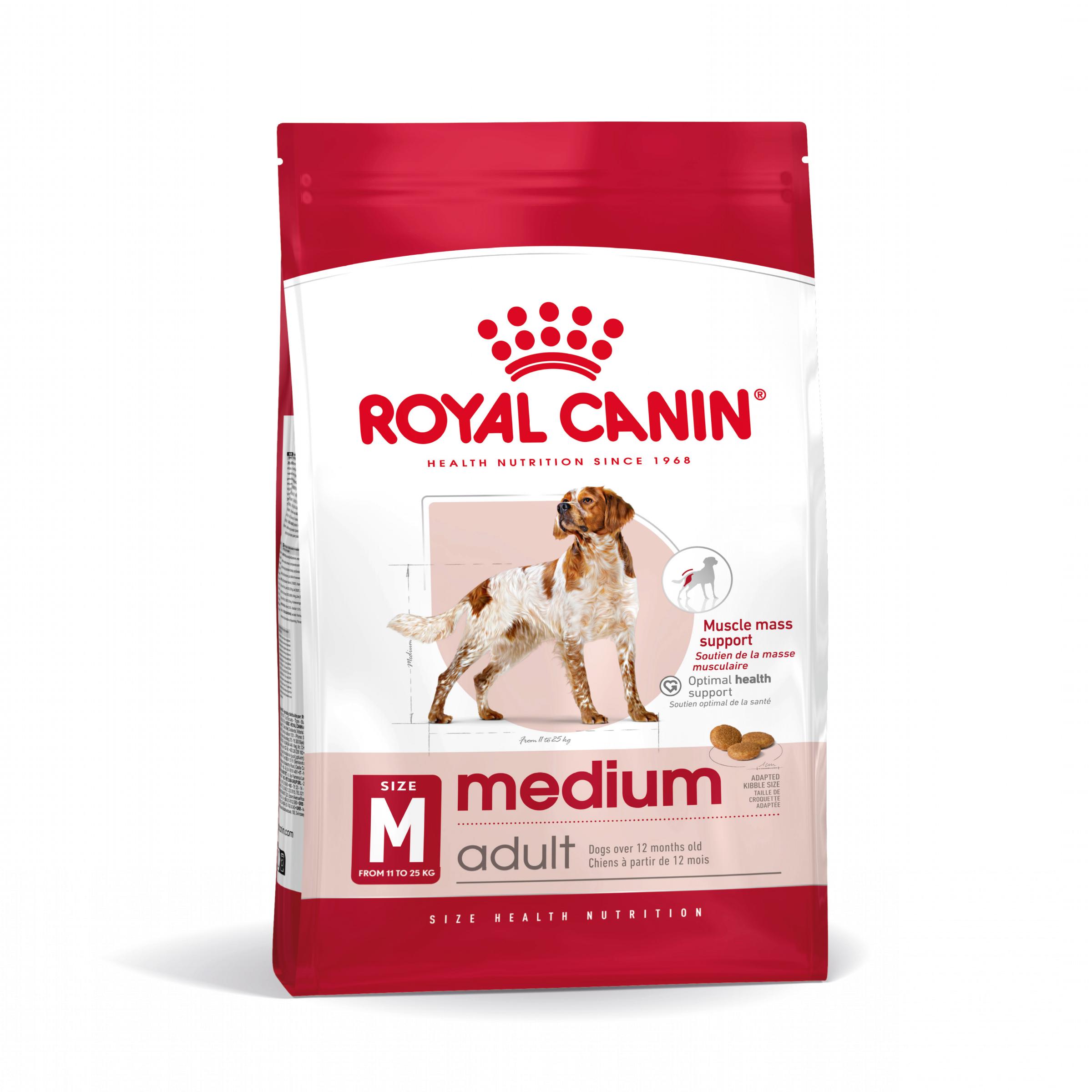 ROYAL CANIN Medium Adult, hrană uscată câini, 15+3kg GRATUIT - 1 | YEO