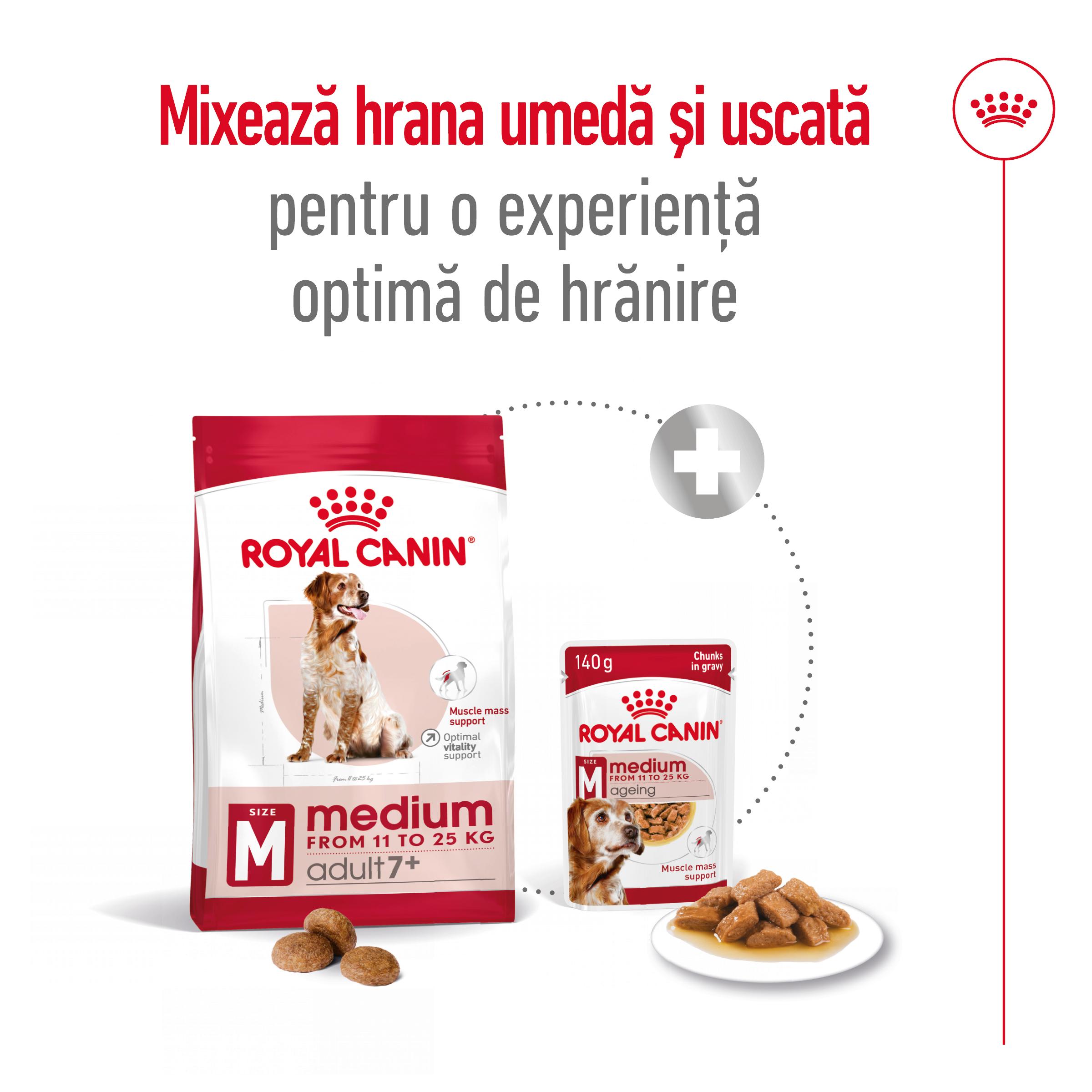 ROYAL CANIN Medium Adult 7+, hrană uscată câini senior, 15kg