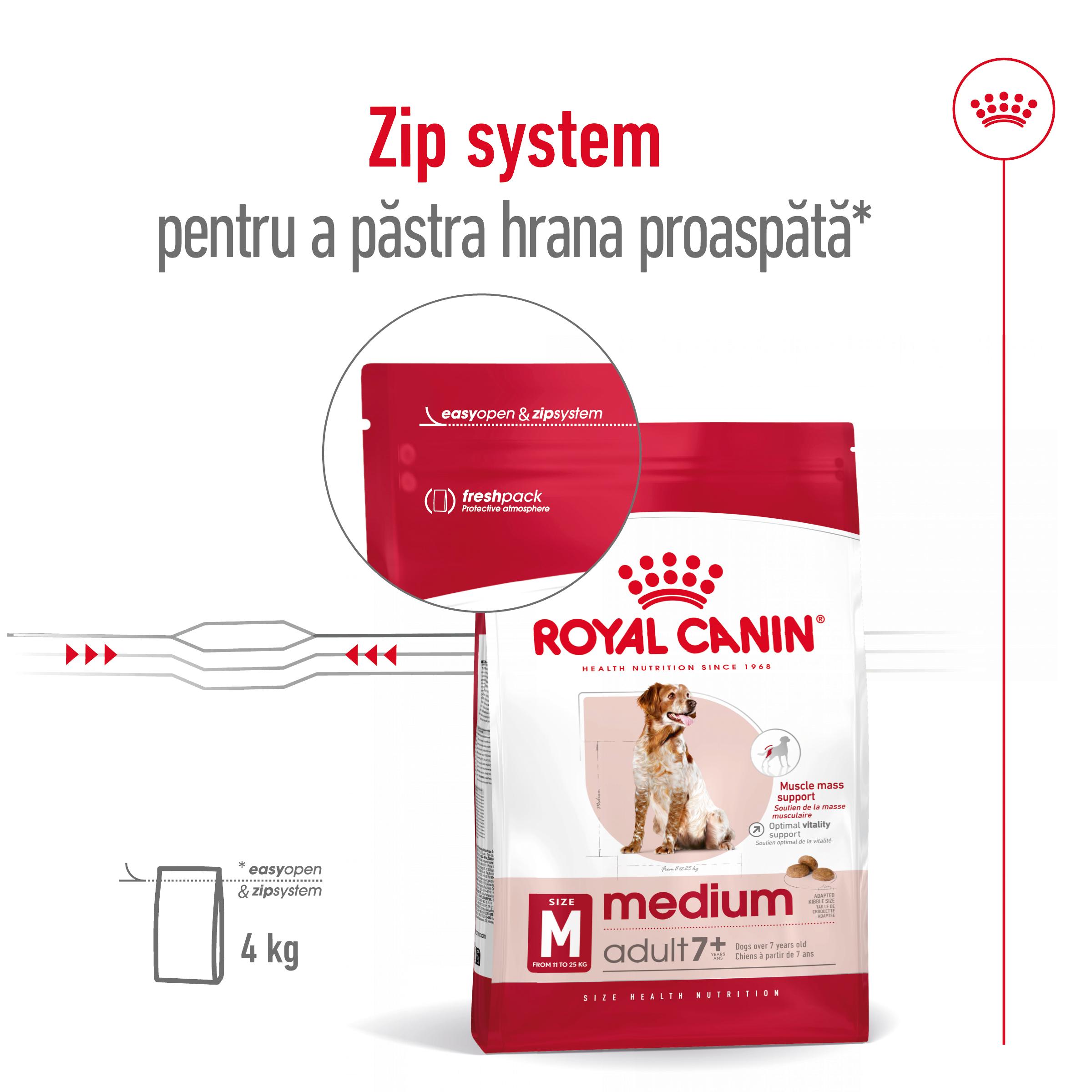 ROYAL CANIN Medium Adult 7+, hrană uscată câini senior, 15kg