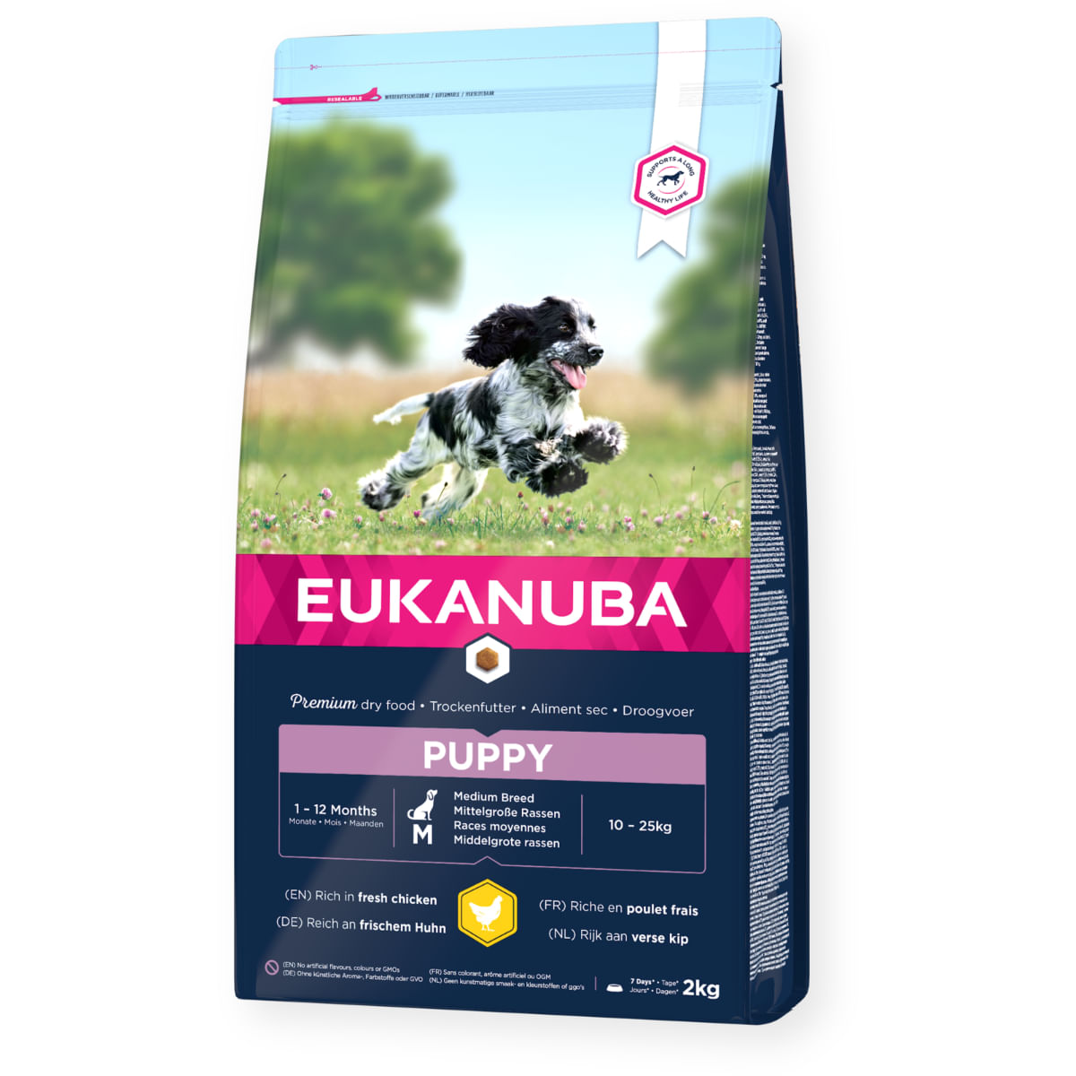 EUKANUBA Puppy Medium Breed, M, Pui, hrană uscată câini junior, 15kg