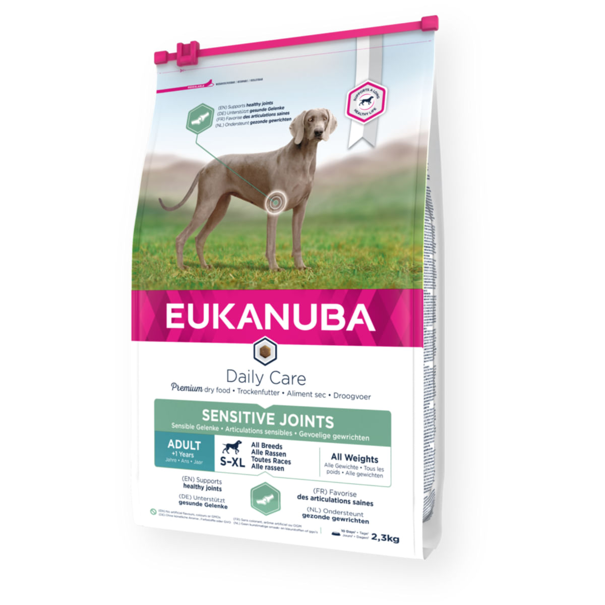 EUKANUBA Daily Care Sensitive Joints, S-XL, Pui, hrană uscată câini, sistem articular, 12kg