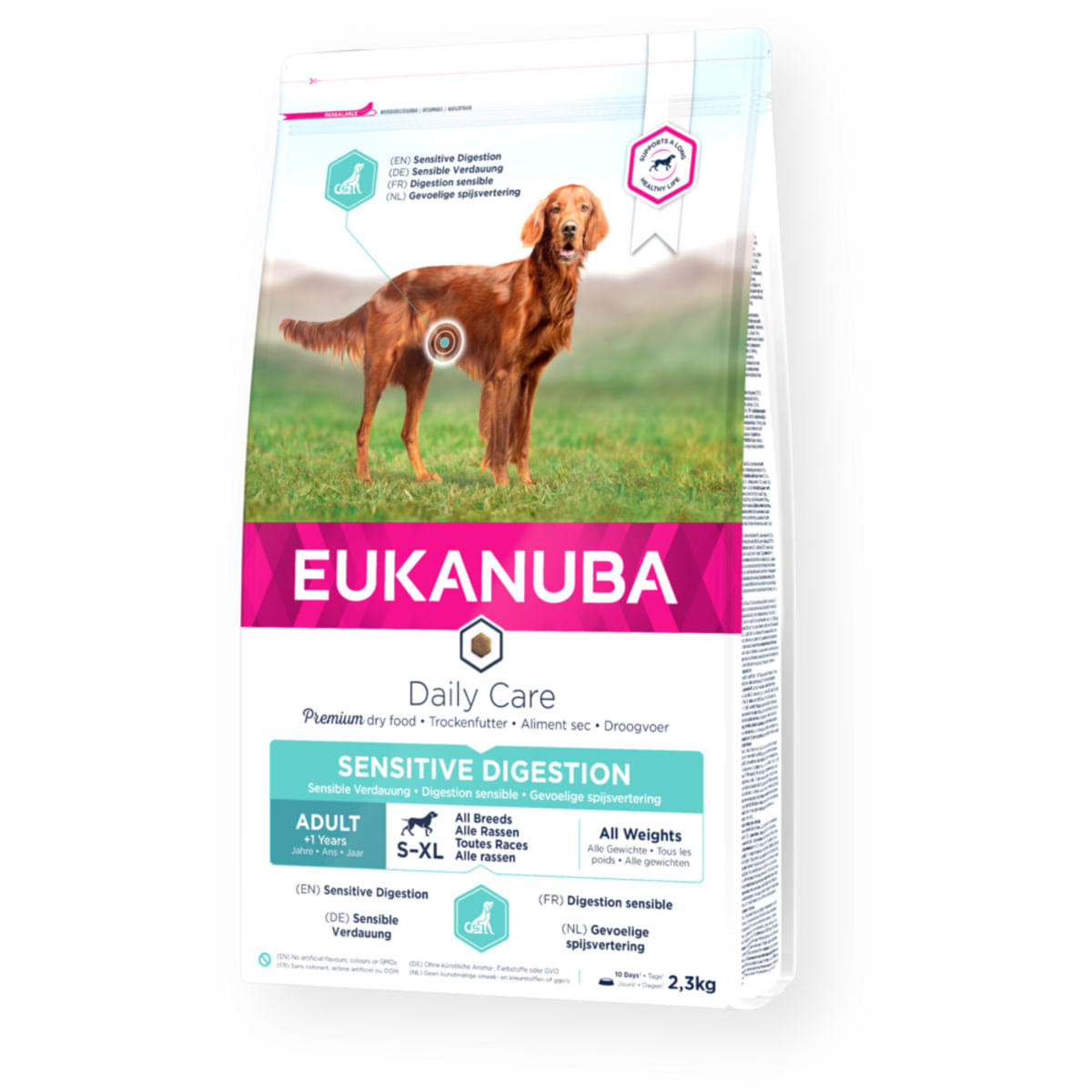 EUKANUBA Daily Care Sensitive Digestion, S-XL, Pui, hrană uscată câini, sistem digestiv, 12kg - 1 | YEO