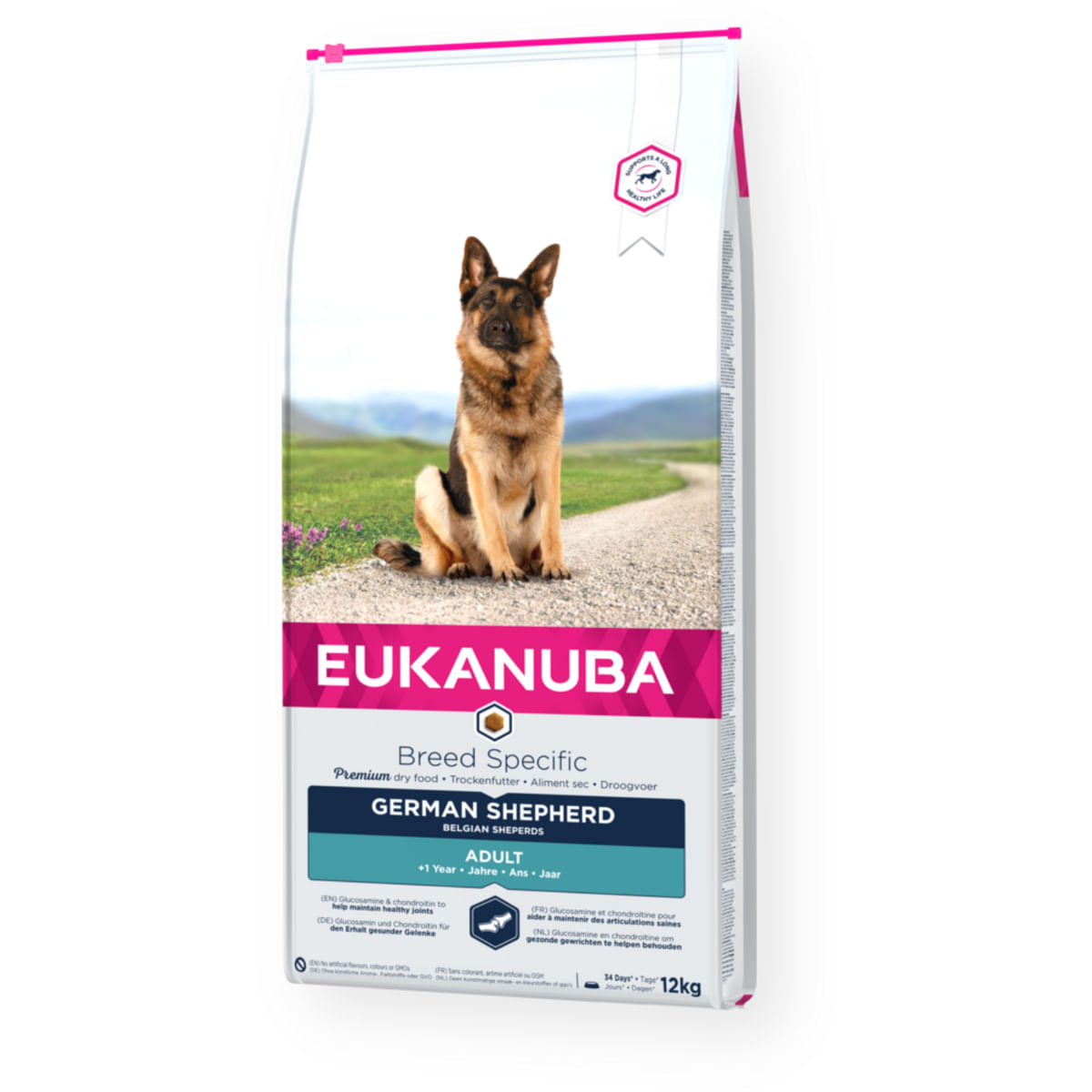 EUKANUBA Breed Specific Ciobănesc German, M-XL, Pui, hrană uscată câini, 12kg