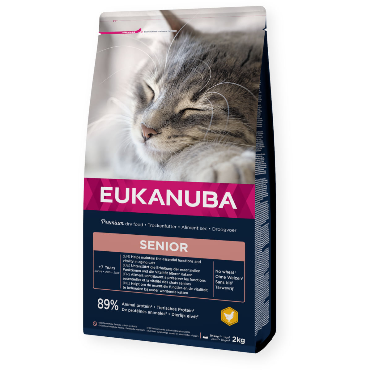 EUKANUBA Senior, Pui, hrană uscată pisici senior, 10kg