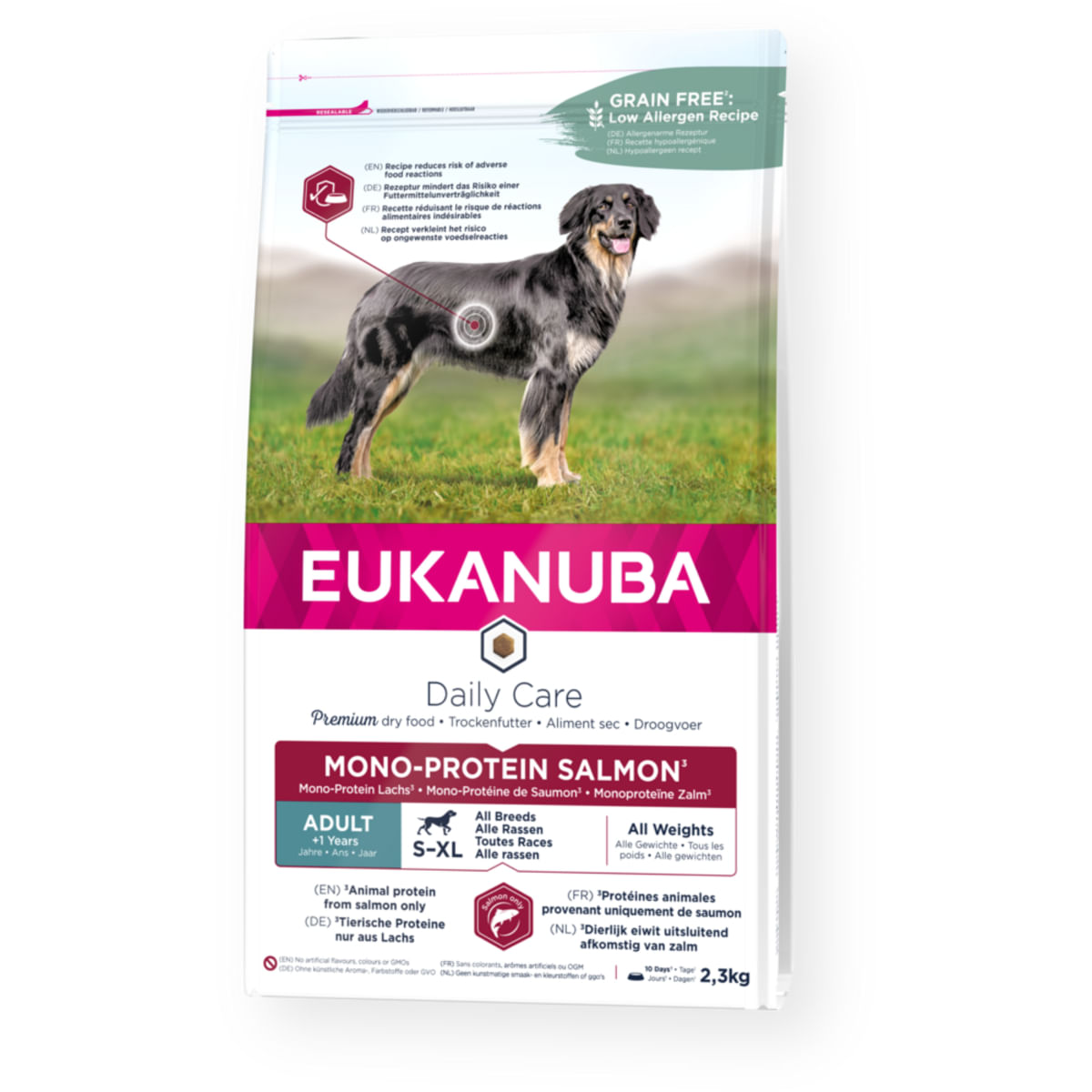 EUKANUBA Daily Care Mono - Protein, XS-XL, Somon, hrană uscată monoproteică fără cereale câini, 12kg - 1 | YEO