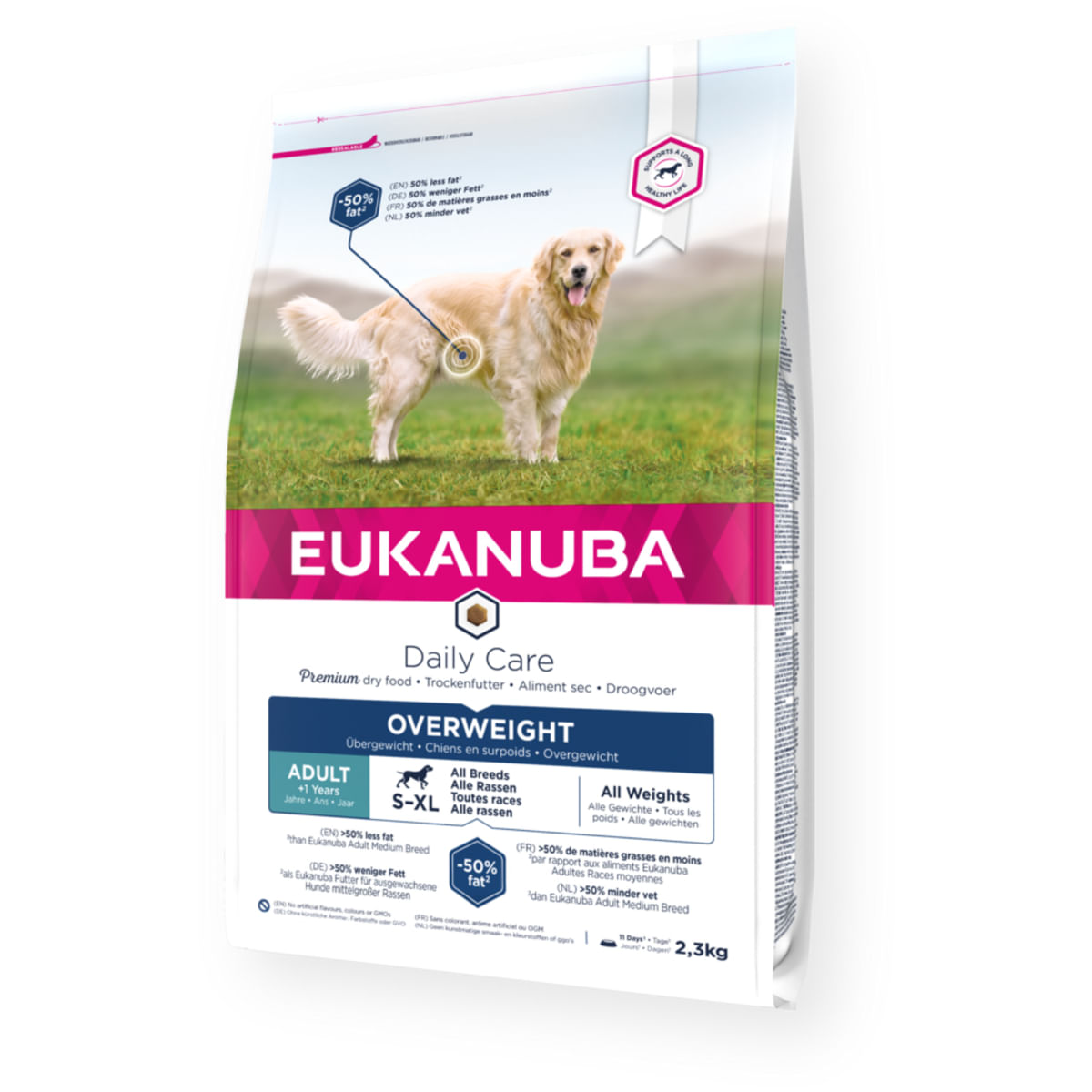 EUKANUBA Daily Care Overweight, S-XL, Pui, hrană uscată câini sterilizați, obezitate, 12kg