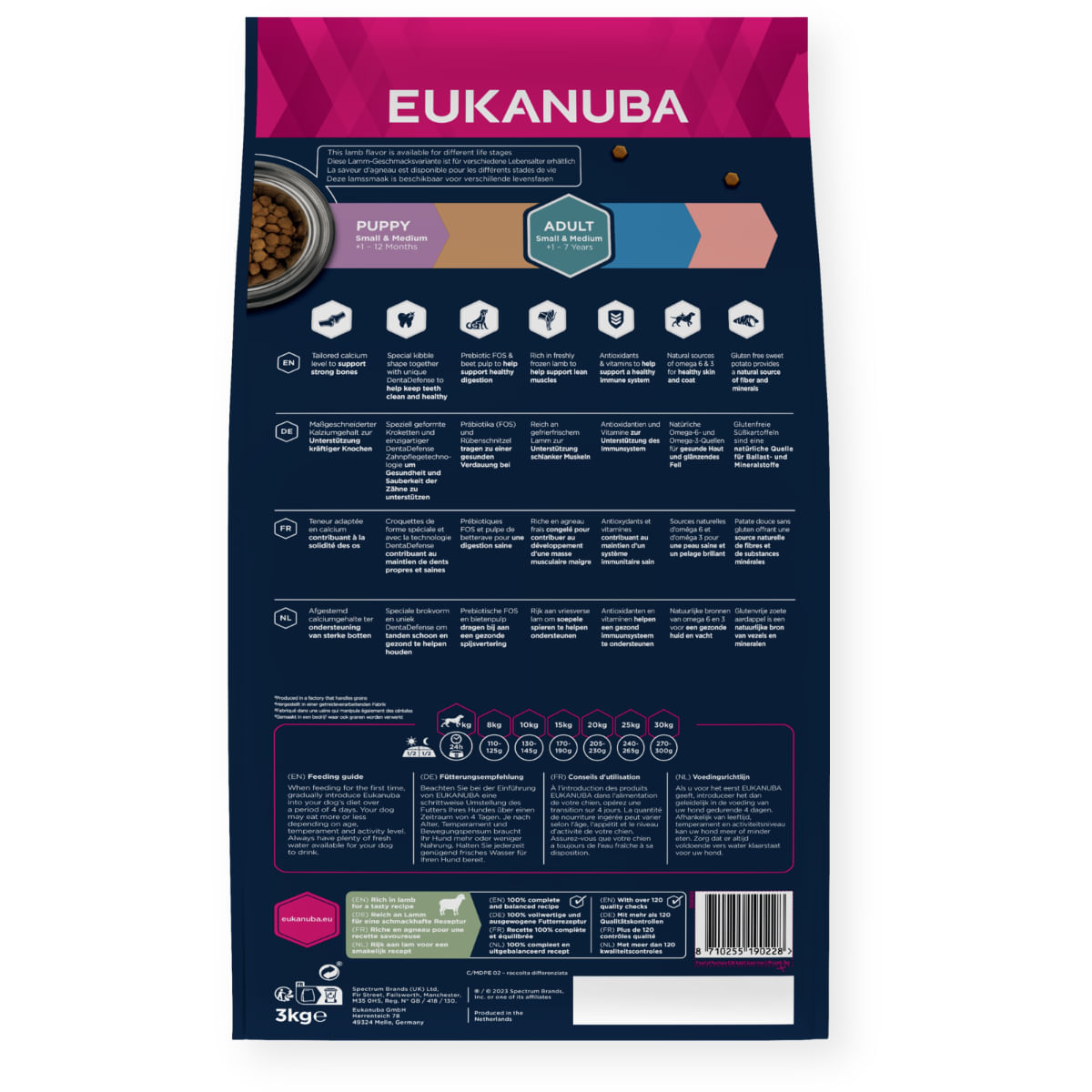 EUKANUBA Grain Free Adult Small & Medium Breed, S-M, Miel, hrană uscată fără cereale câini, 12kg - 2 | YEO