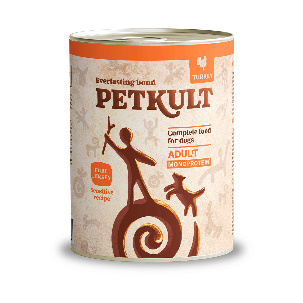 PETKULT Monoprotein Sensitive, Curcan şi Cartof, conservă hrană umedă monoproteică fără cereale câini, 800g