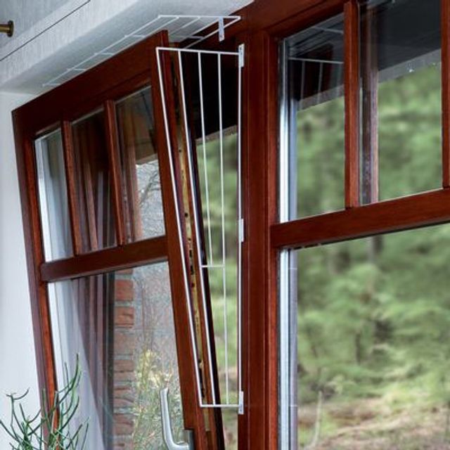 TRIXIE Grilaj Vertical Protecție Geam Rabatabil, pentru Pisici, 62 x 16/8 cm