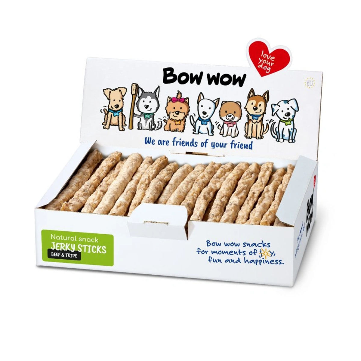 Bow Wow Natural Stick cu Vita si Organe de Vita, 22 cm, 50 buc - 2 | YEO