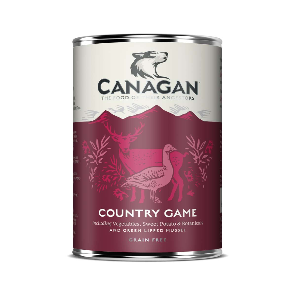 CANAGAN Country Game, XS-XL, Vânat, conservă hrană umedă fără cereale câini junior & adult, (în supă), 400g