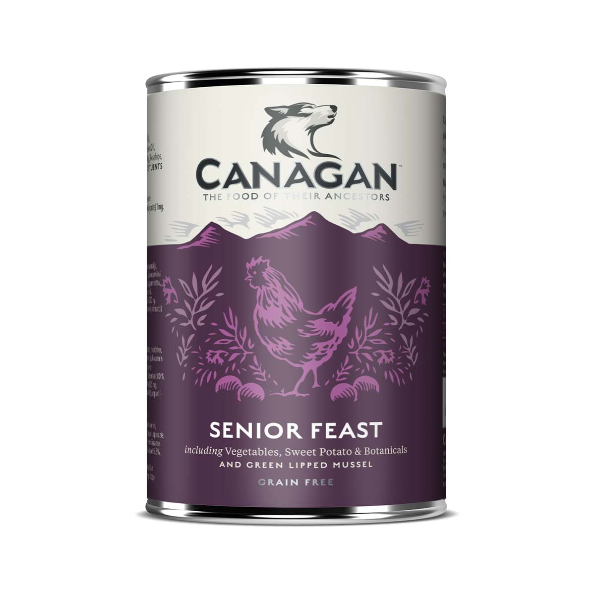 CANAGAN Senior Feast, XS-XL, Pui, conservă hrană umedă fără cereale câini senior, (în supă), 400g - 1 | YEO