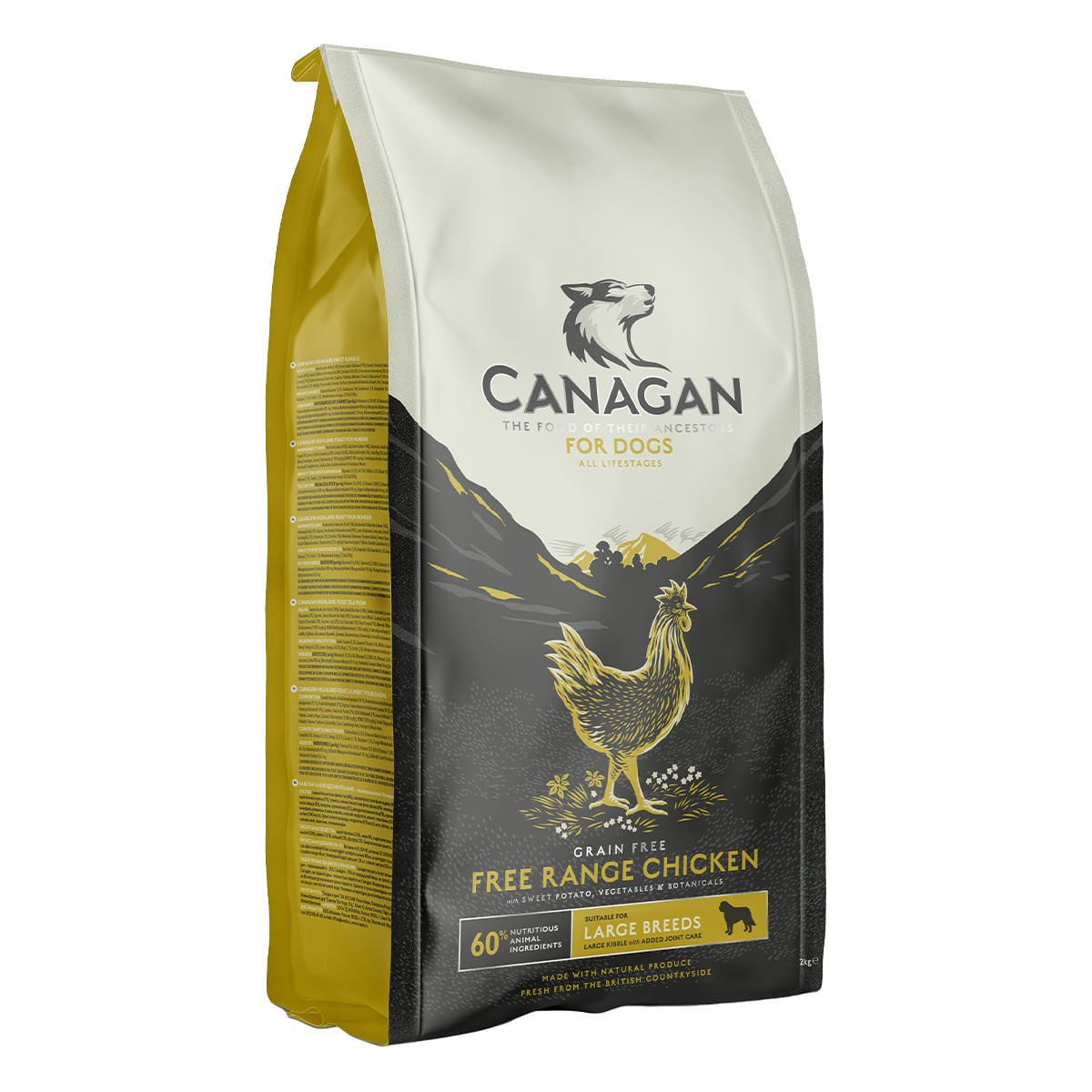 CANAGAN Large Breed, L-XL, Pui, hrană uscată fără cereale câini junior & adult, 2kg