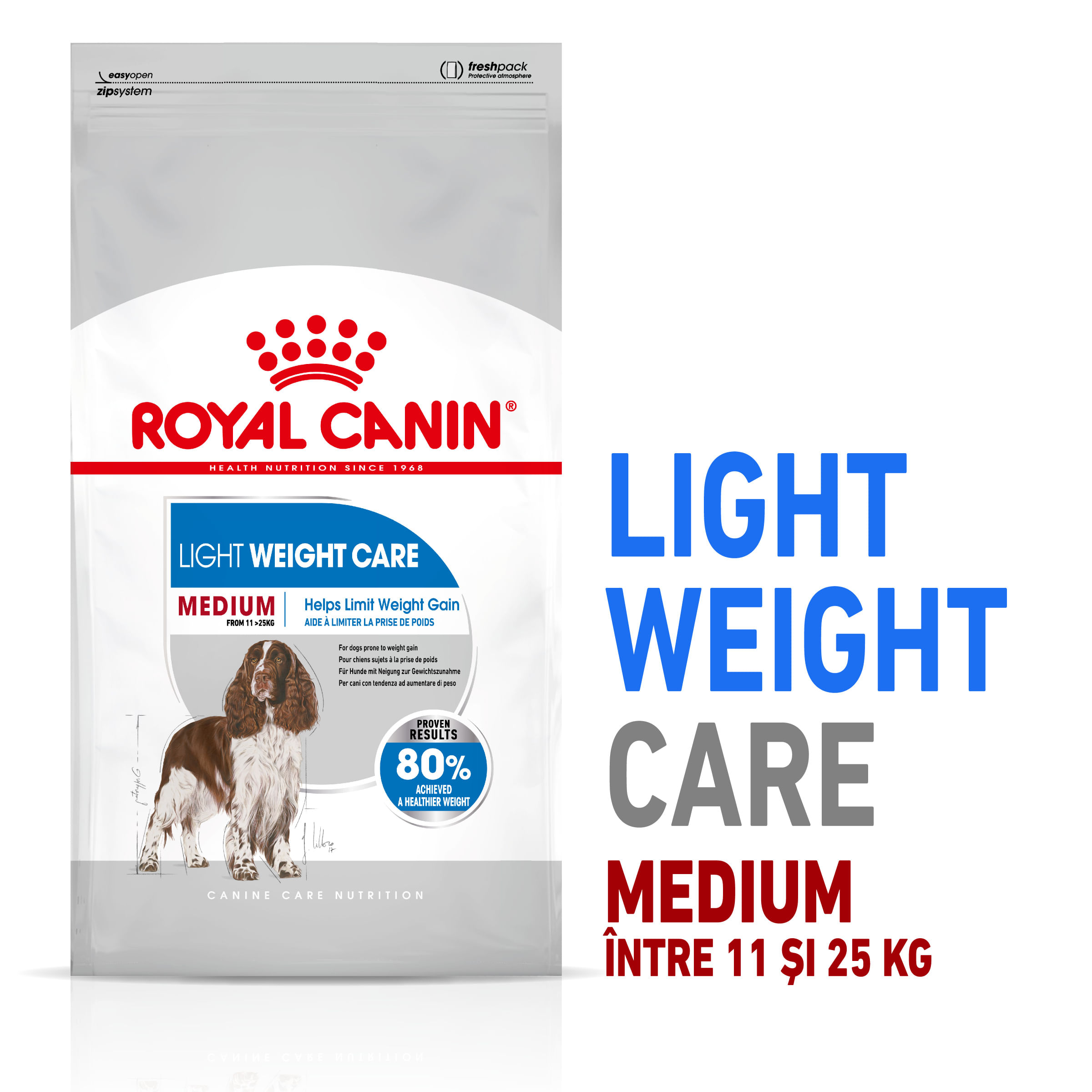 ROYAL CANIN Medium Light Weight Care Adult, hrană uscată câini, limitarea creșterii în greutate, 3kg