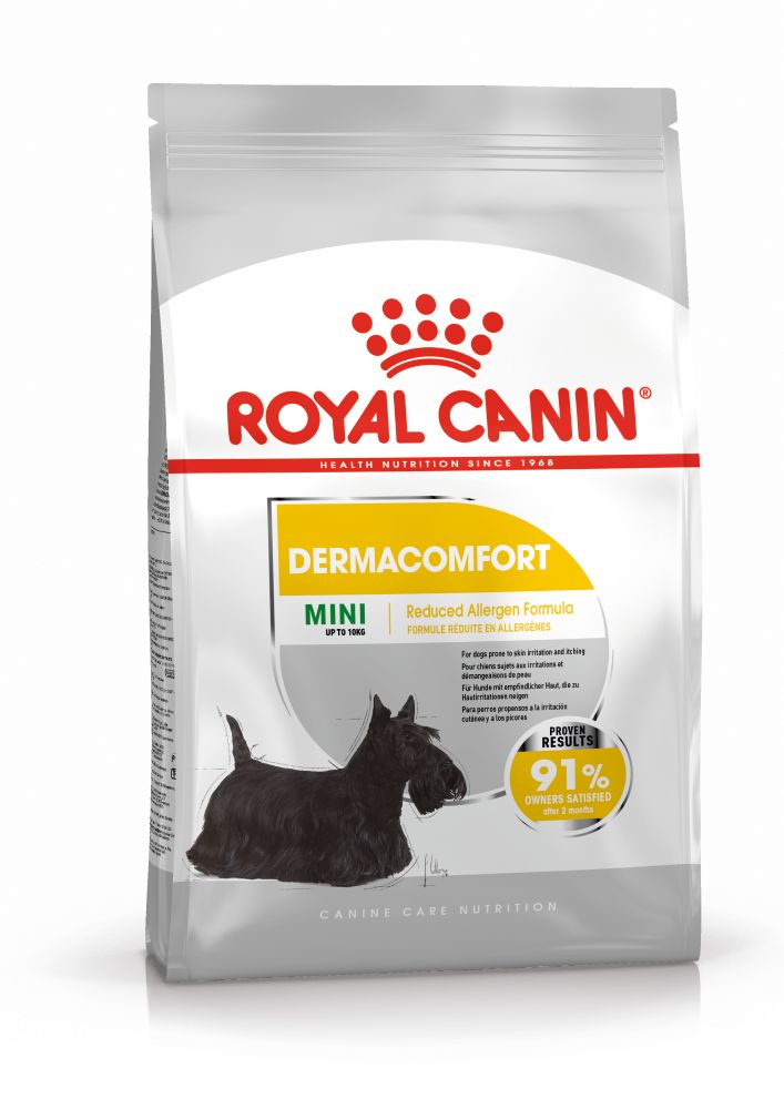 ROYAL CANIN Mini Dermacomfort, hrană uscată câini, prevenirea iritațiilor pielii, 1kg - 2 | YEO