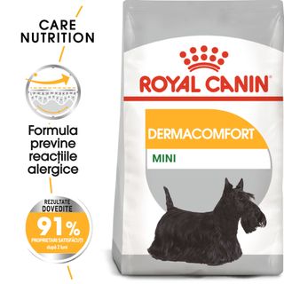 ROYAL CANIN Mini Dermacomfort, hrană uscată câini, prevenirea iritațiilor pielii, 8kg