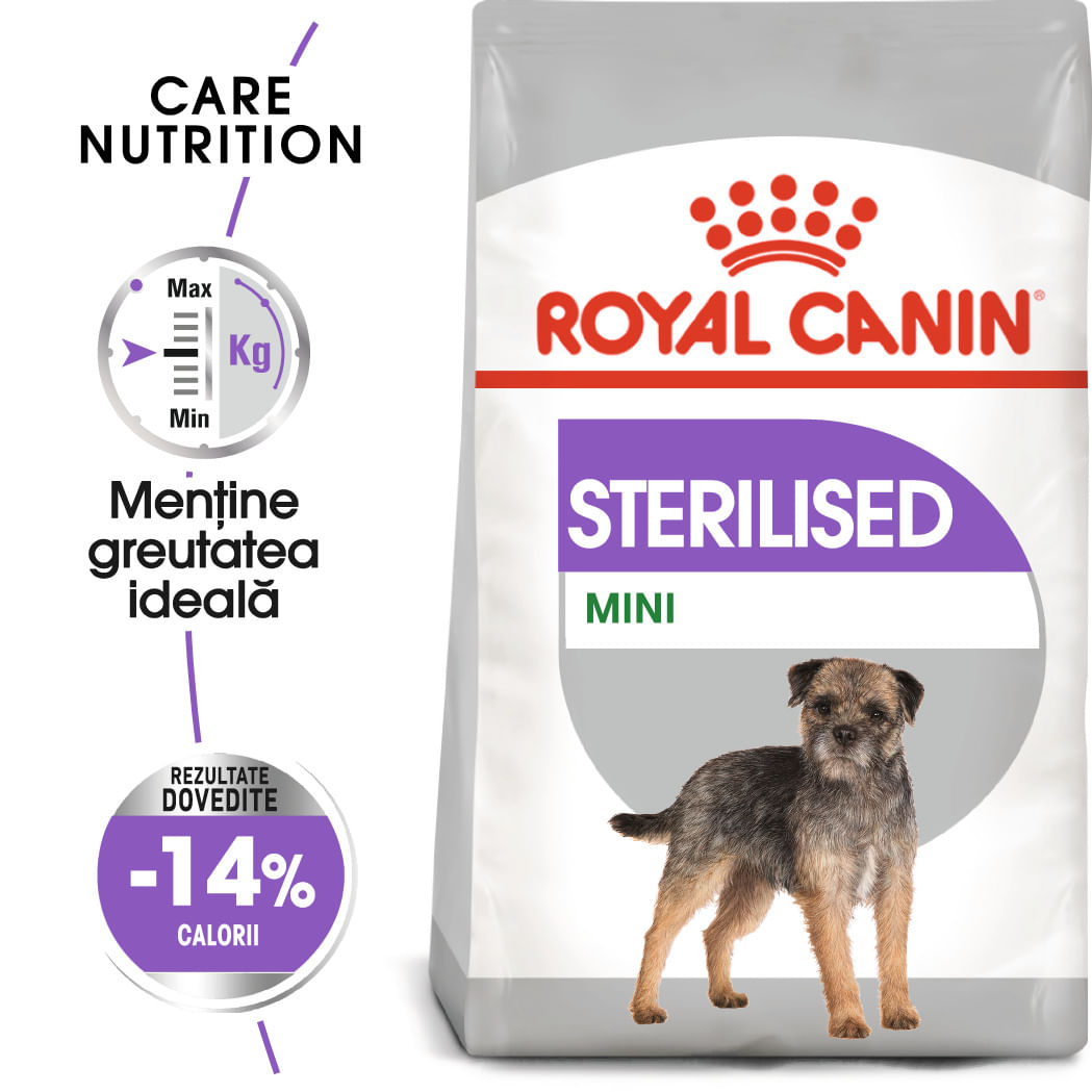 ROYAL CANIN Mini Sterilised Adult, hrană uscată câini sterilizați, 3kg