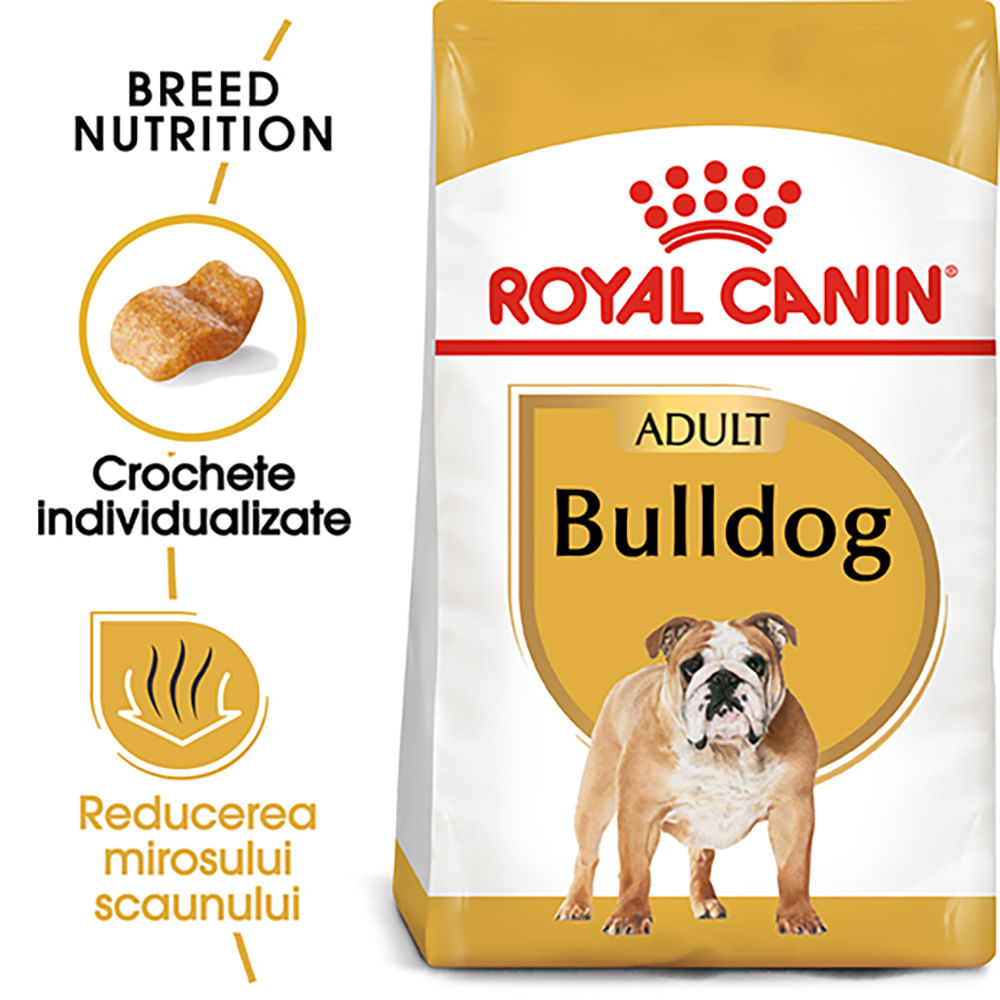 ROYAL CANIN Bulldog Adult, hrană uscată câini, 3kg