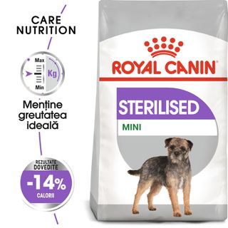 ROYAL CANIN Mini Sterilised Adult, hrană uscată câini sterilizați, 8kg