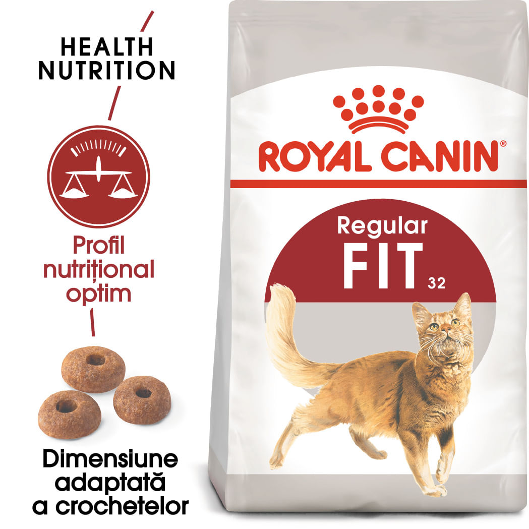 ROYAL CANIN Fit32 Adult, hrană uscată pisici, activitate fizică moderată, 400g