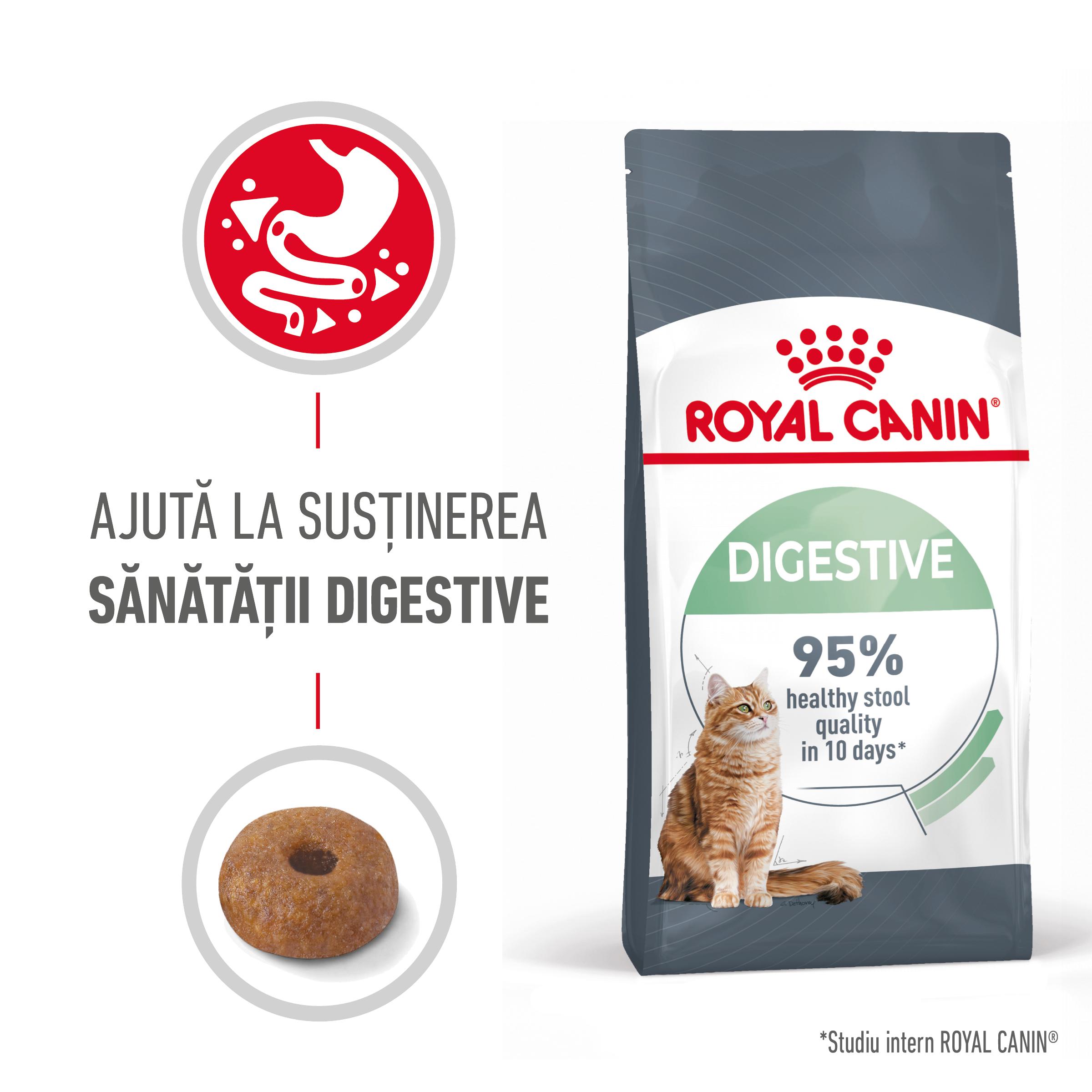 ROYAL CANIN Digestive Care Adult, hrană uscată pisici, confort digestiv, 400g