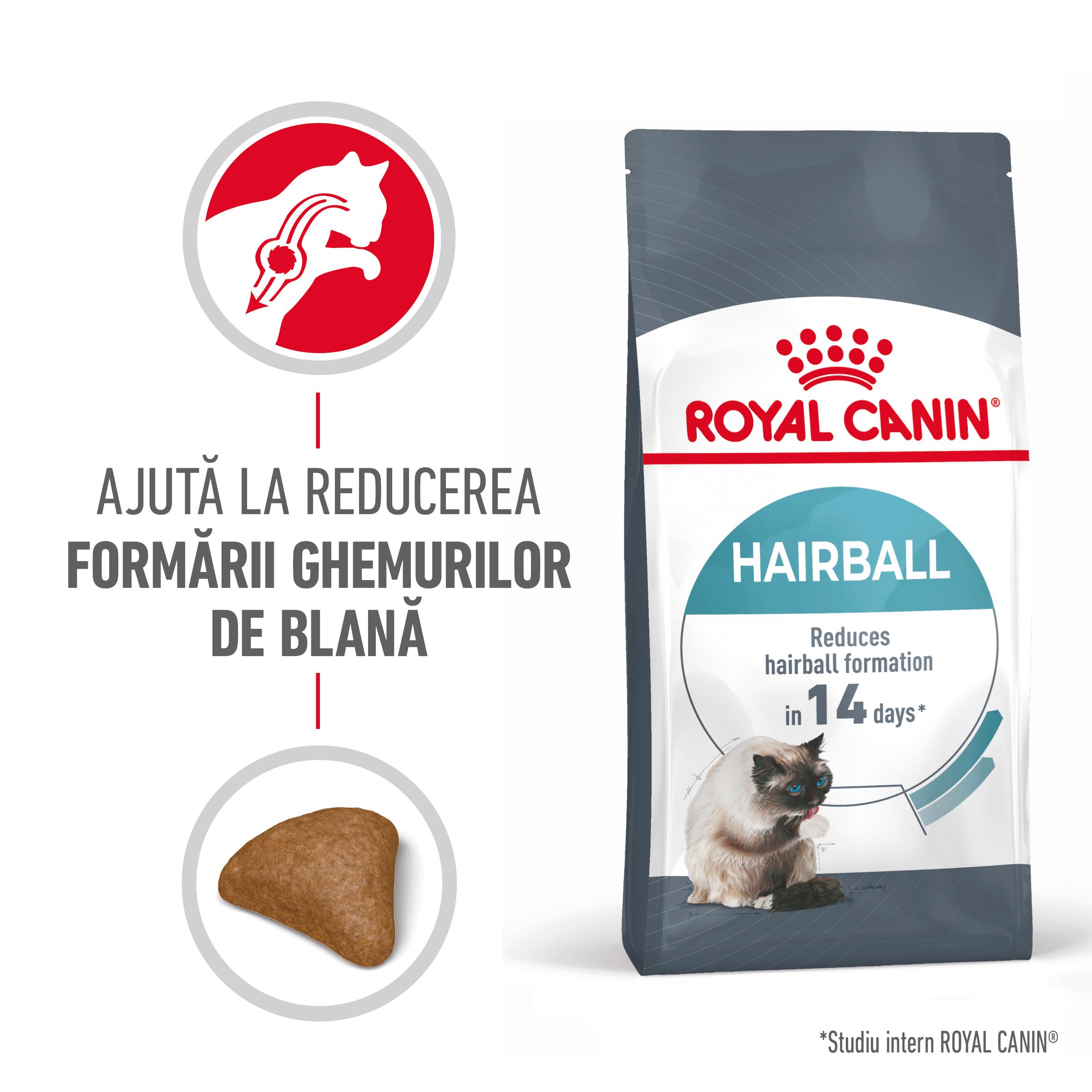 ROYAL CANIN Hairball Care Adult, hrană uscată pisici, limitarea ghemurilor de blană, 400g