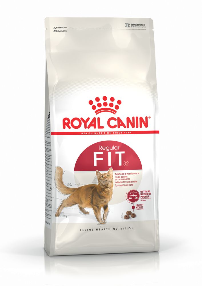 ROYAL CANIN Fit32 Adult, hrană uscată pisici, activitate fizică moderată, 400g - 2 | YEO