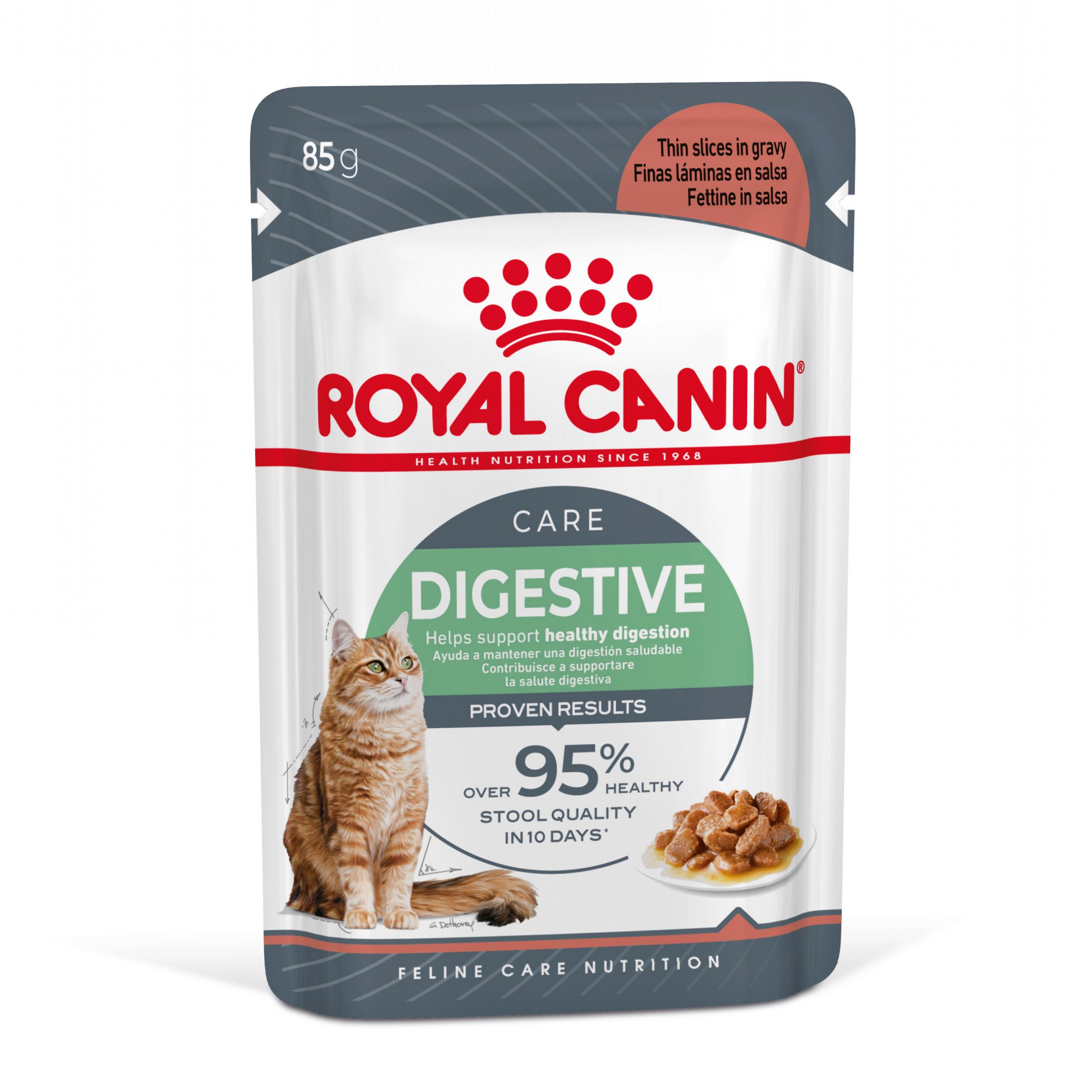 ROYAL CANIN Digest Sensitive Care Adult, hrană umedă pisici, confort digestiv, (în sos), 85g - 2 | YEO