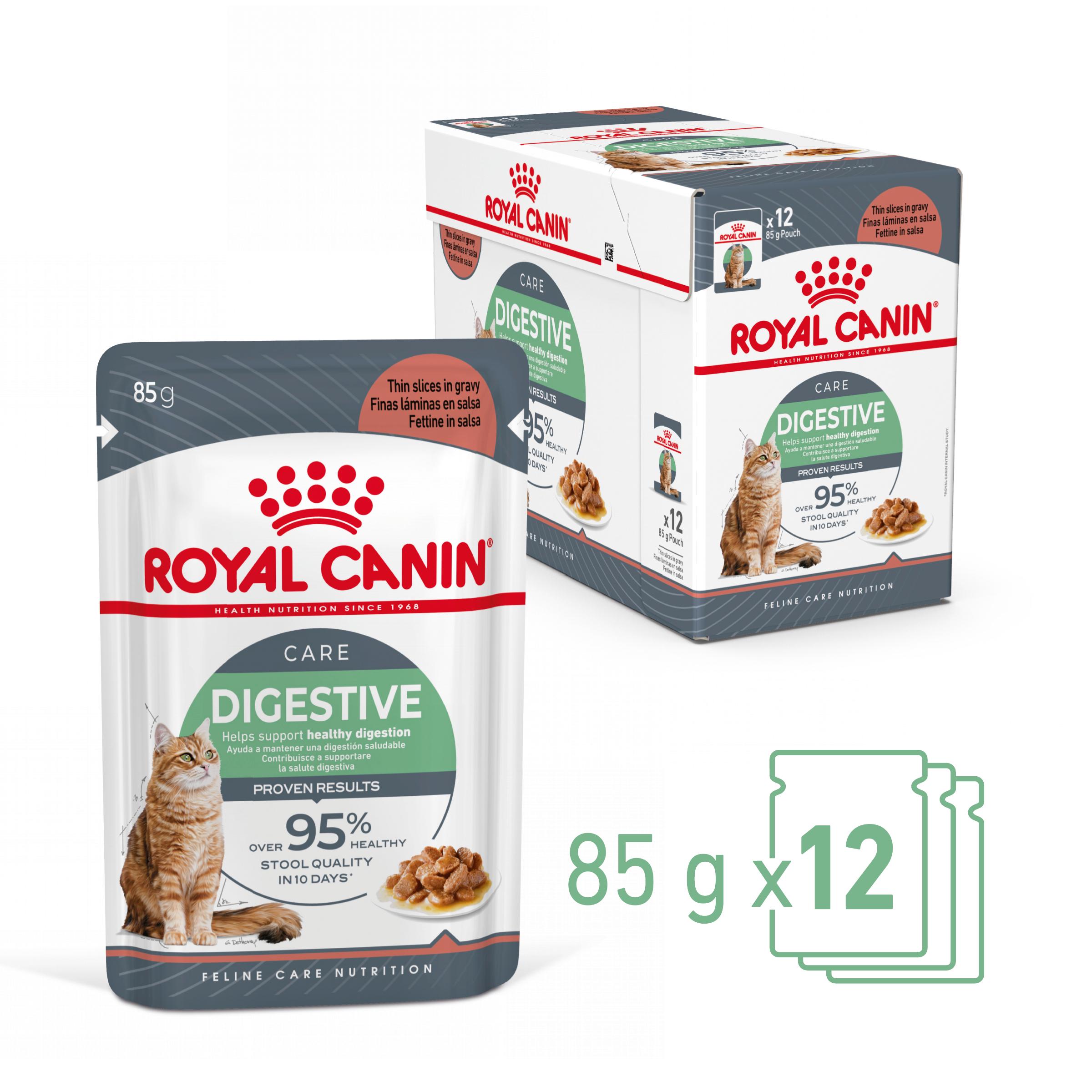 ROYAL CANIN Digest Sensitive Care Adult, hrană umedă pisici, confort digestiv, (în sos), bax, 85g x 12buc - 2 | YEO