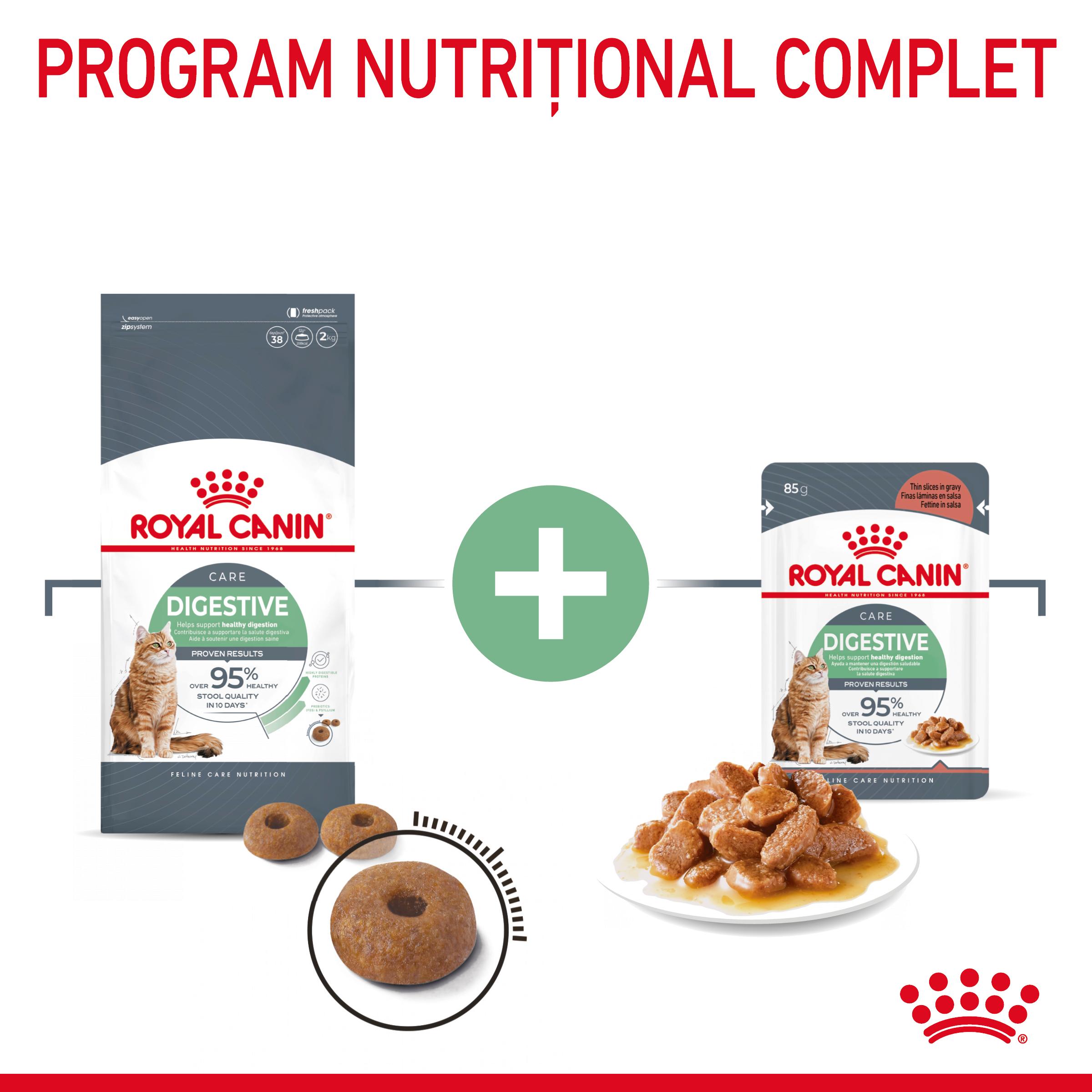 ROYAL CANIN Digest Sensitive Care Adult, hrană umedă pisici, confort digestiv, (în sos), bax, 85g x 12buc
