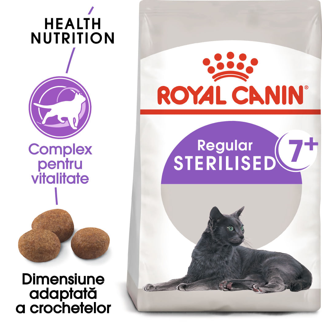 ROYAL CANIN Sterilised 7+, hrană uscată pisici sterilizate, 1.5kg