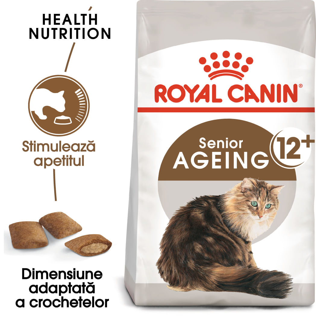 ROYAL CANIN Ageing 12+, hrană uscată pisici senior, 2kg