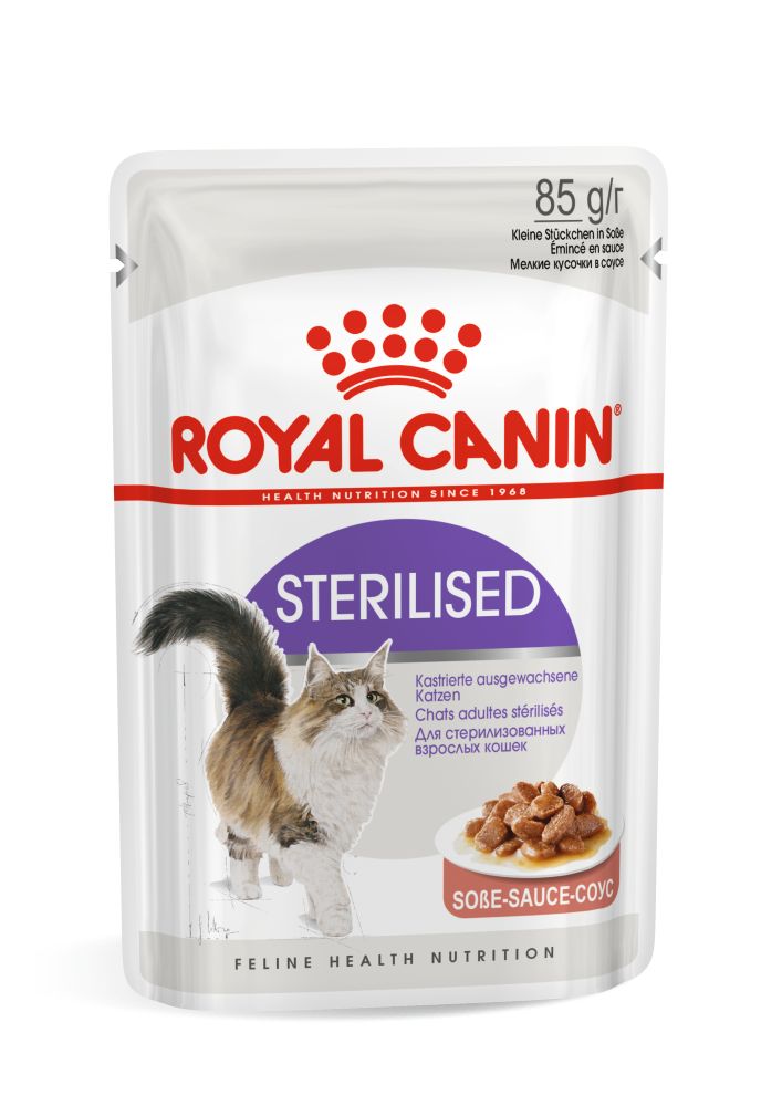 ROYAL CANIN Sterilised Adult, hrană umedă pisici sterilizate, (în sos), 85g - 2 | YEO