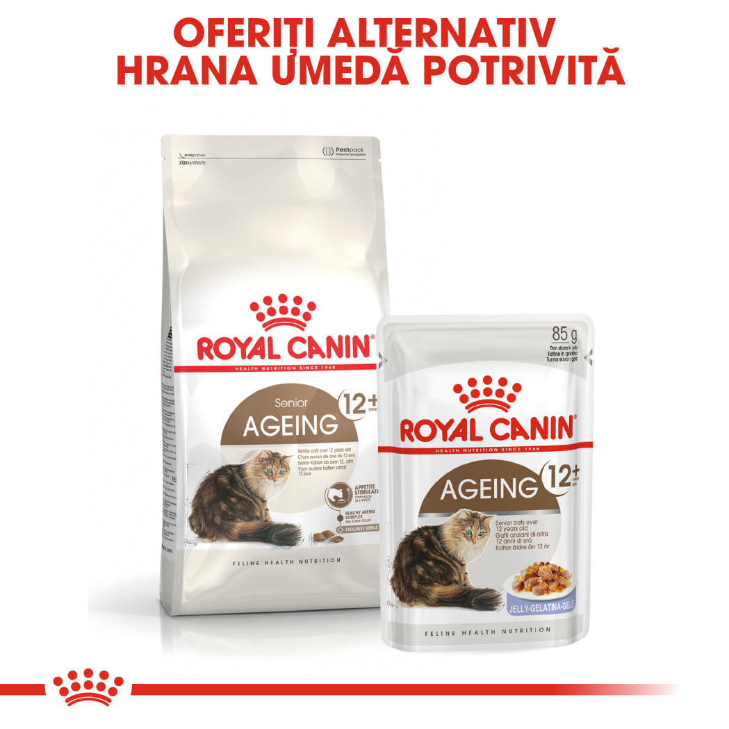 ROYAL CANIN Ageing 12+, hrană uscată pisici senior, 4kg