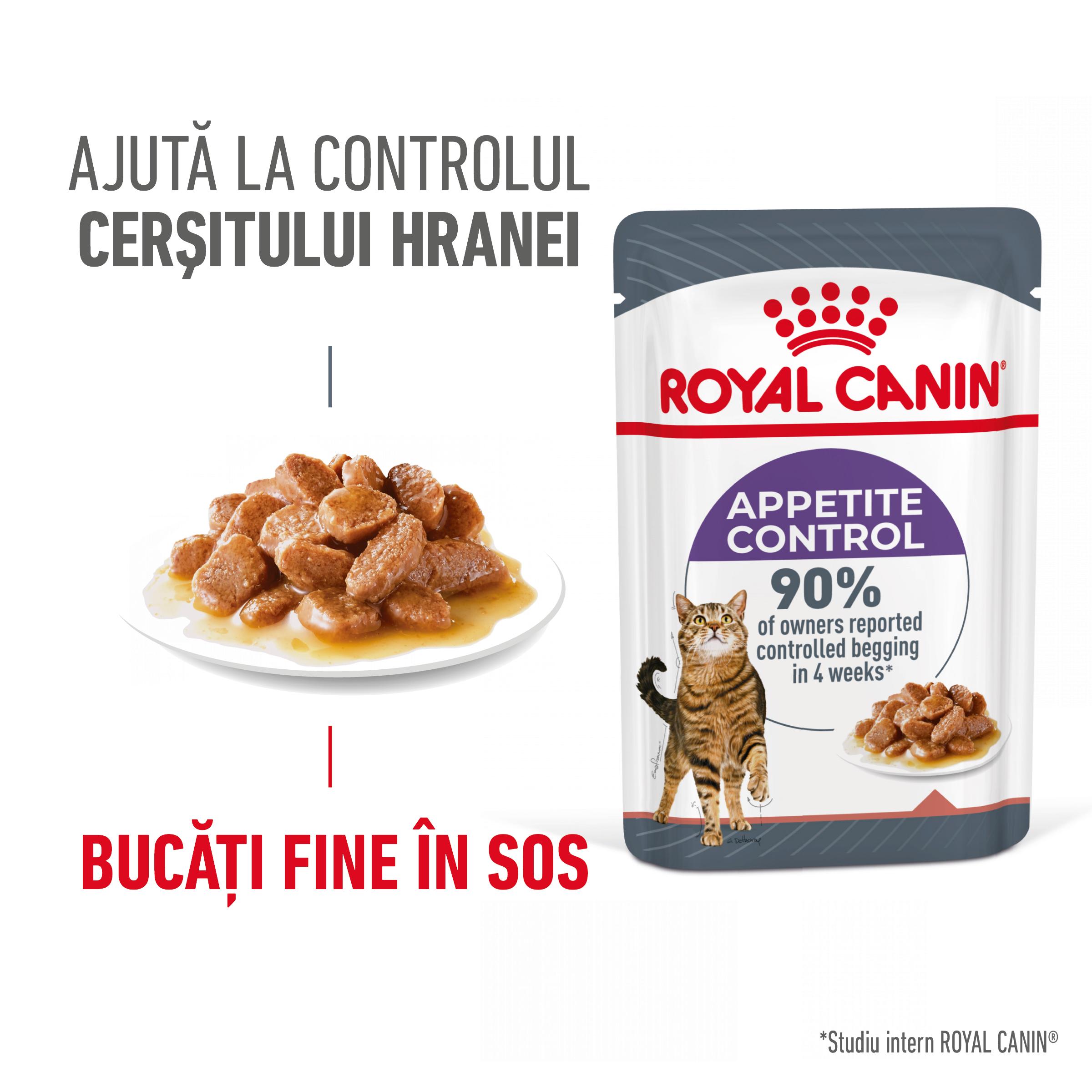 ROYAL CANIN Appetite Control Care Adult hrană umedă pisici reglarea apetitului (în sos), 85g