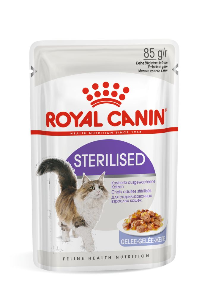 ROYAL CANIN Sterilised Adult hrană umedă pisici sterilizate (în aspic), 85g - 2 | YEO