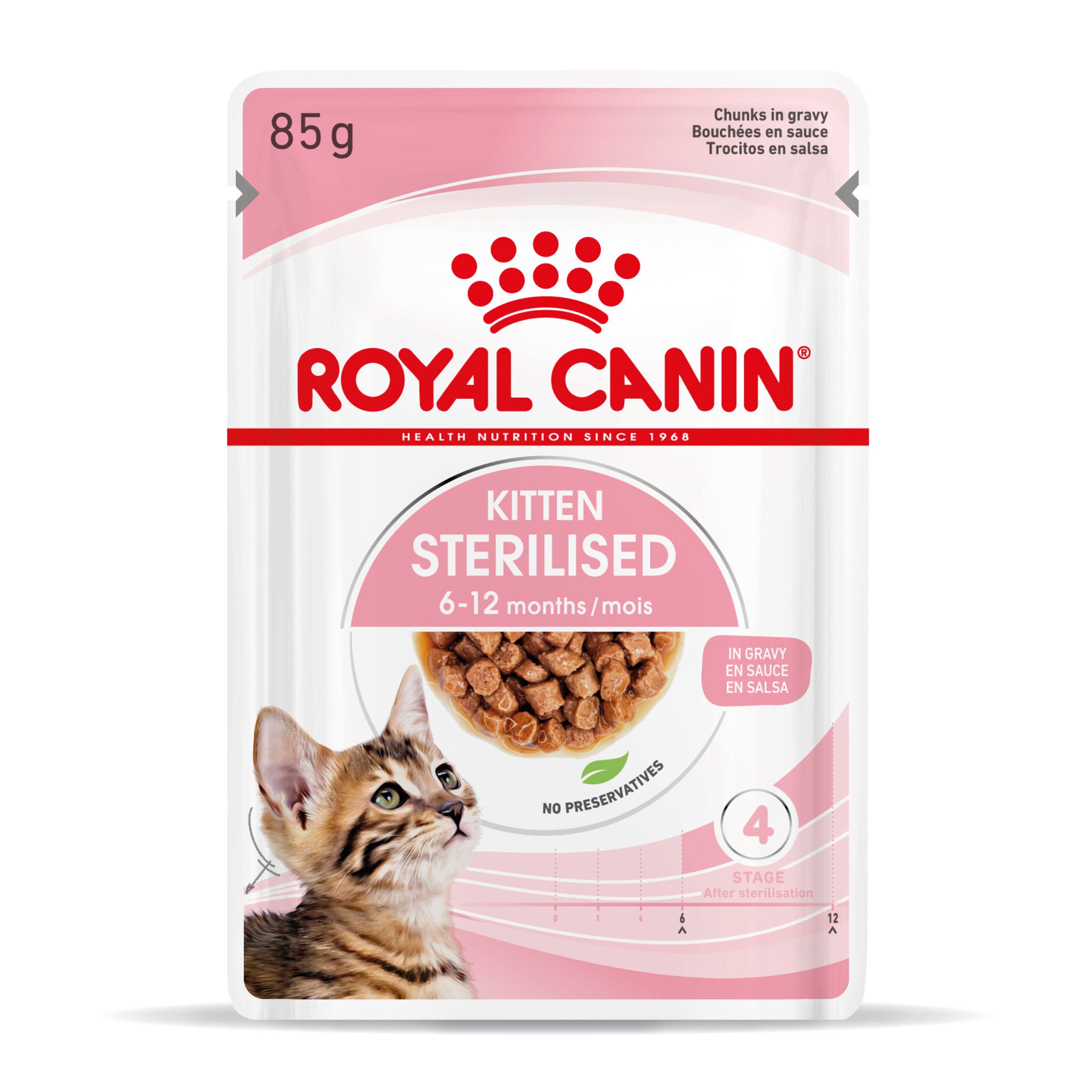 ROYAL CANIN Kitten Sterilised hrană umedă pisici sterilizate junior (în sos), 85g - 2 | YEO