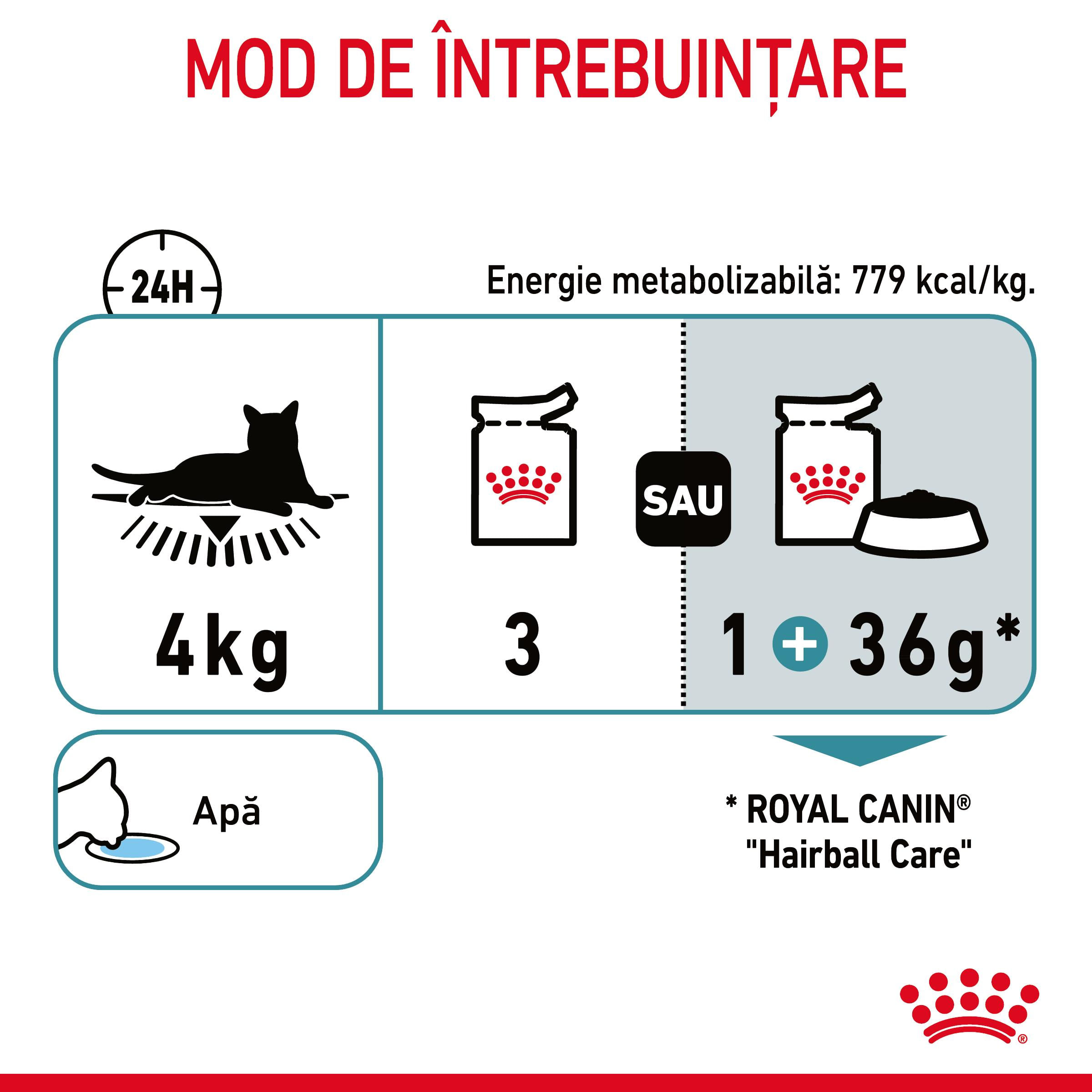 ROYAL CANIN Hairball Care Adult, hrană umedă pisici, limitarea ghemurilor de blană, (în sos), 85g