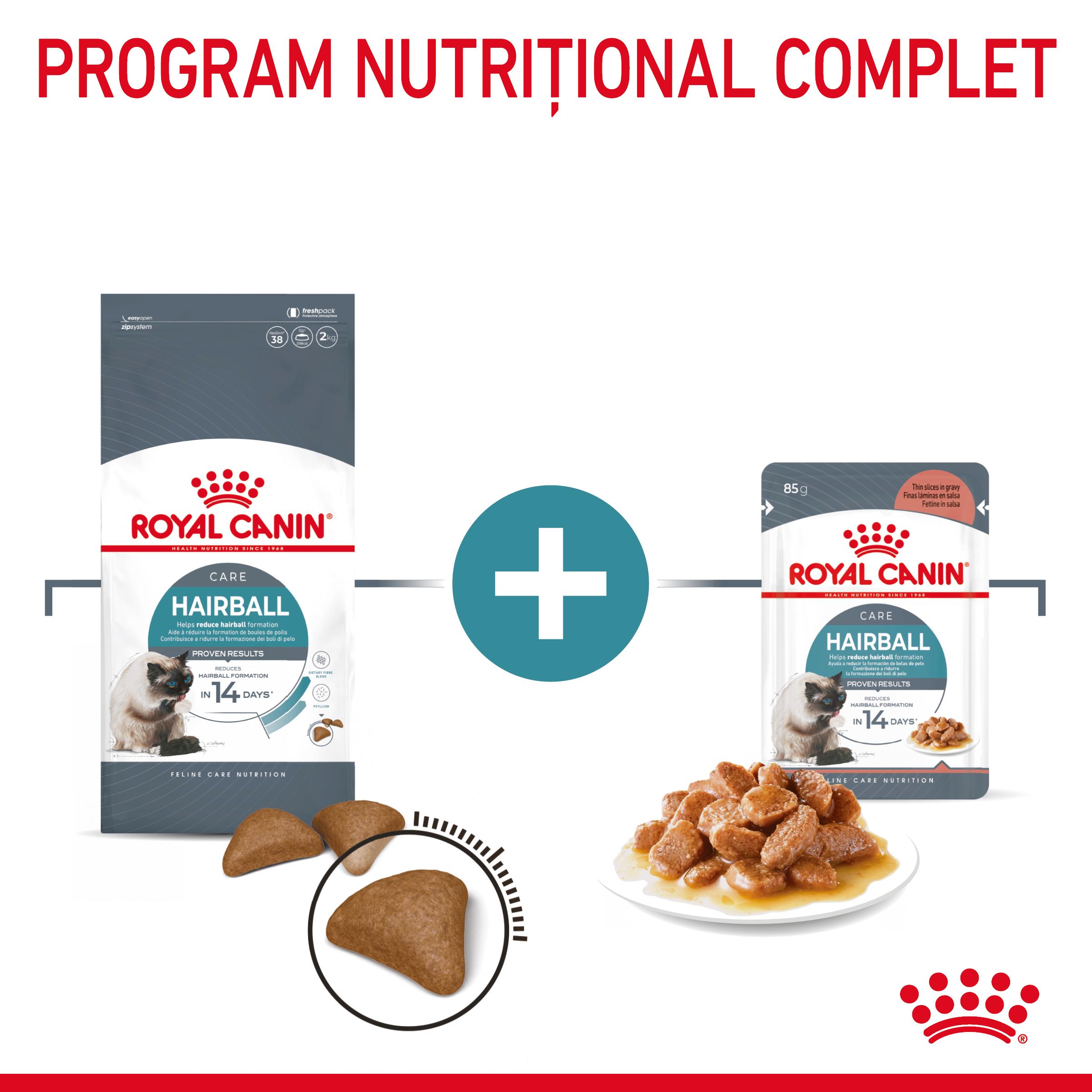 ROYAL CANIN Hairball Care Adult, hrană umedă pisici, limitarea ghemurilor de blană, (în sos), 85g